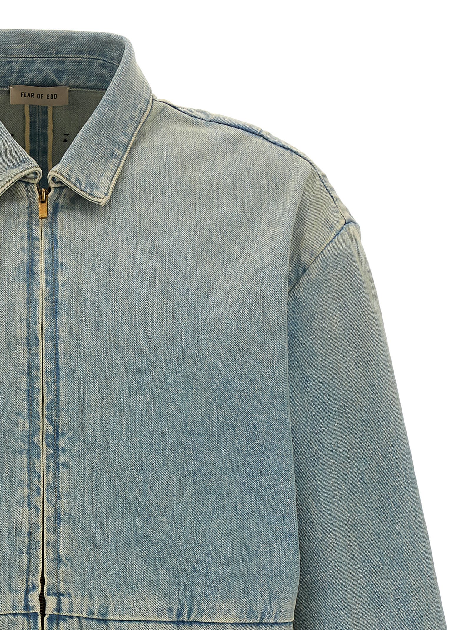 Shop Fear Of God 8th Denim Jacket In Blue