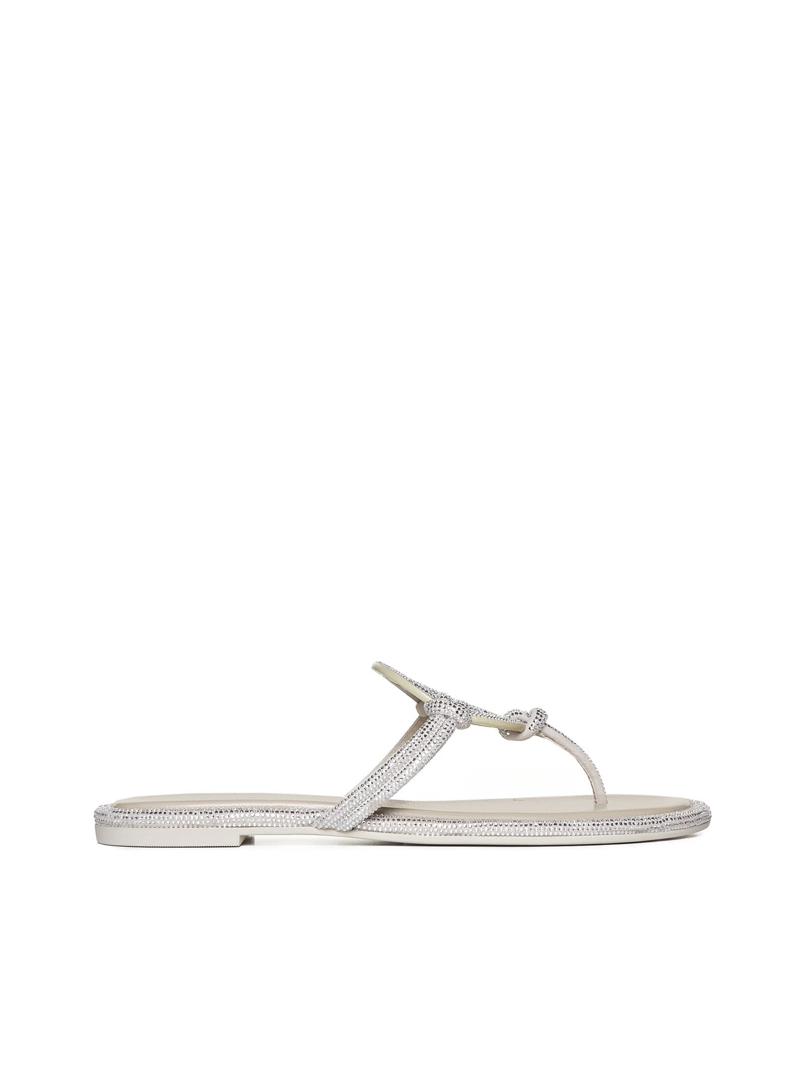 Shop Tory Burch Sandals In Stone Gray