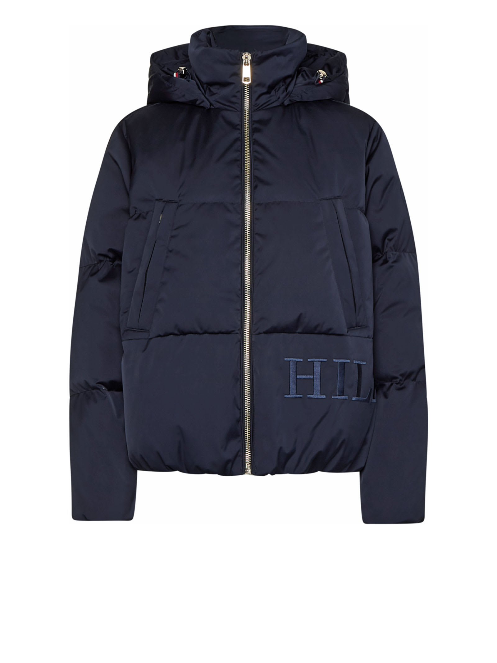 Tommy Hilfiger Sateen Hooded Down Jacket