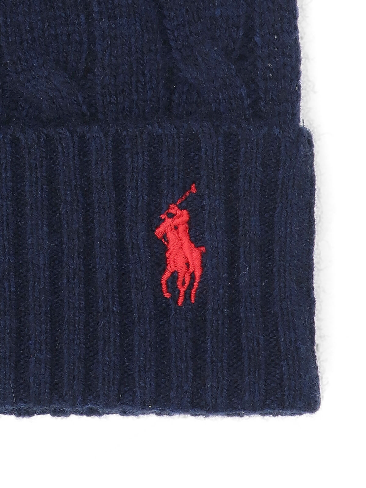 Ralph Lauren Logo Beanie In Blue