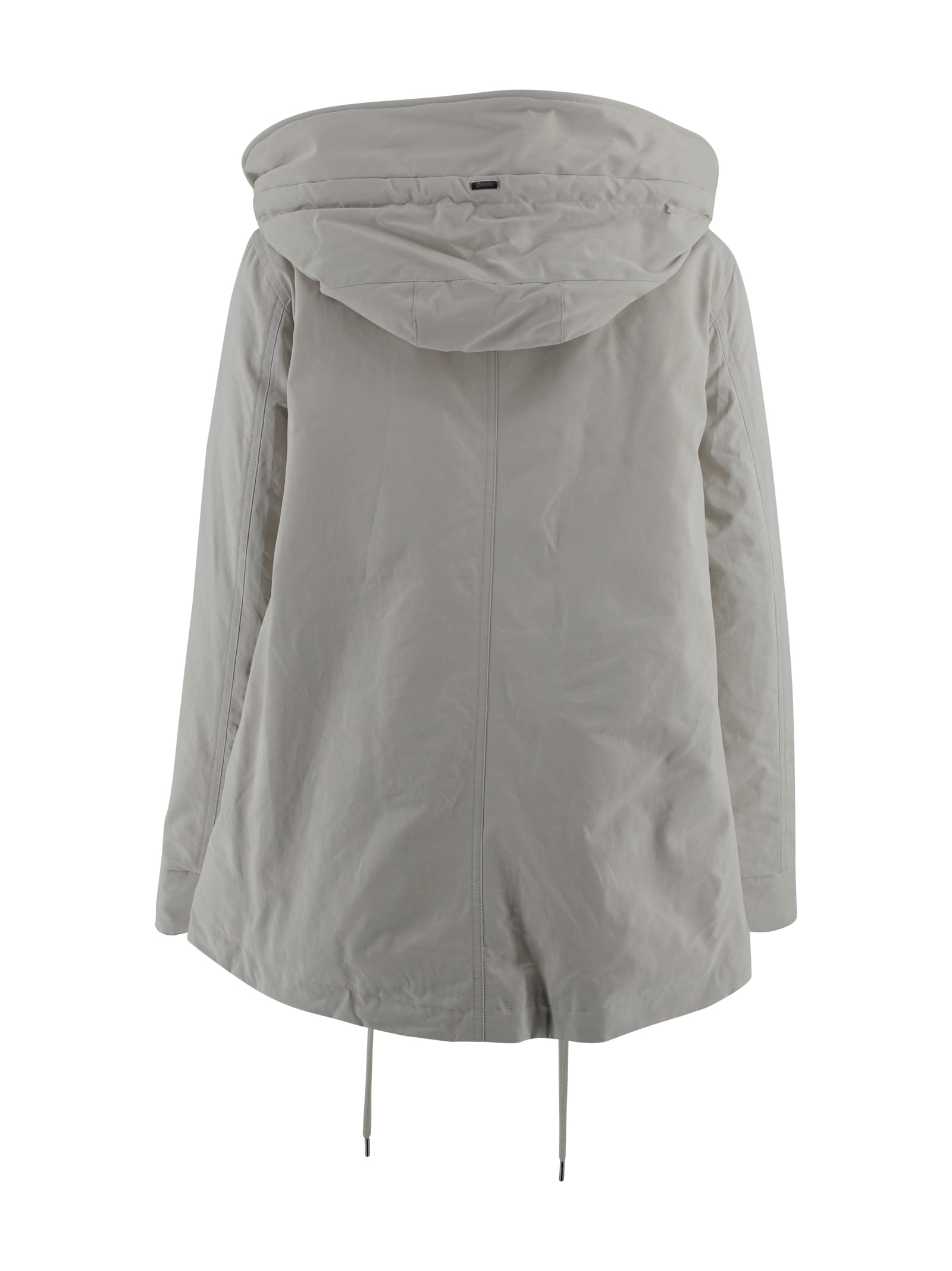 Herno Parka With Hood In Gray