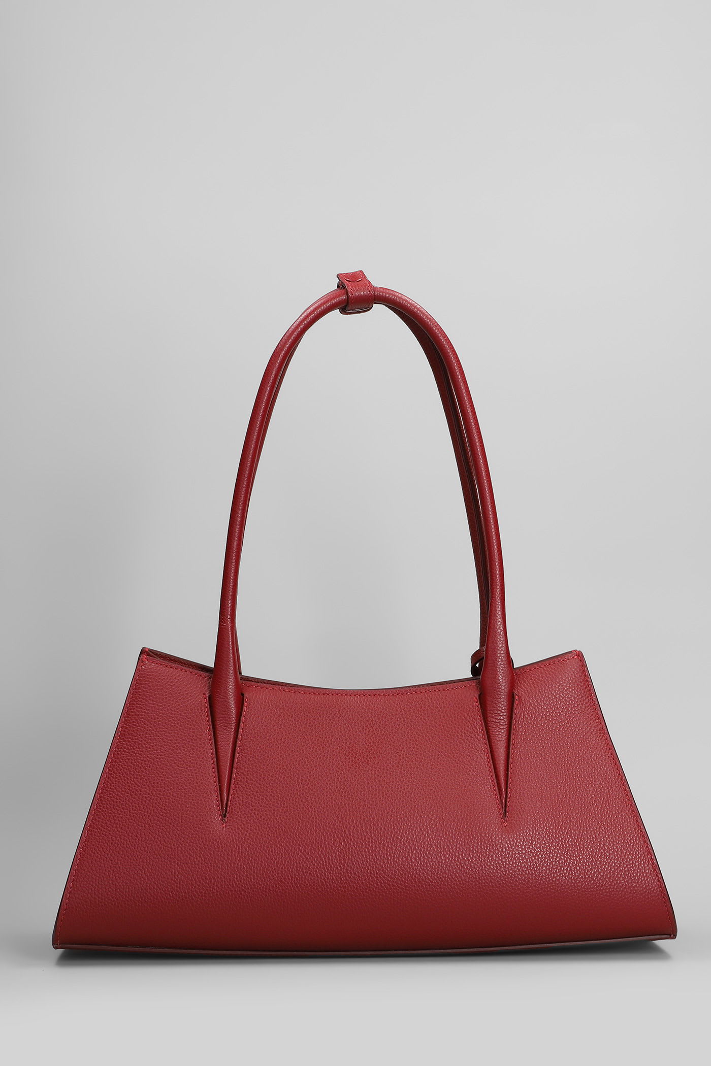 Mugler Textured Shoulder Bag Two Rolled Handles
