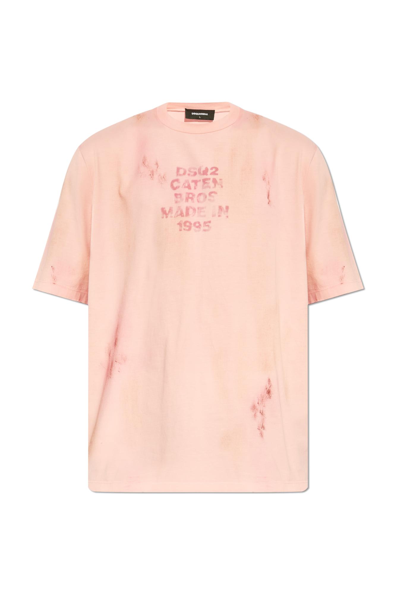 Shop Dsquared2 T-shirt With Logo In Pink