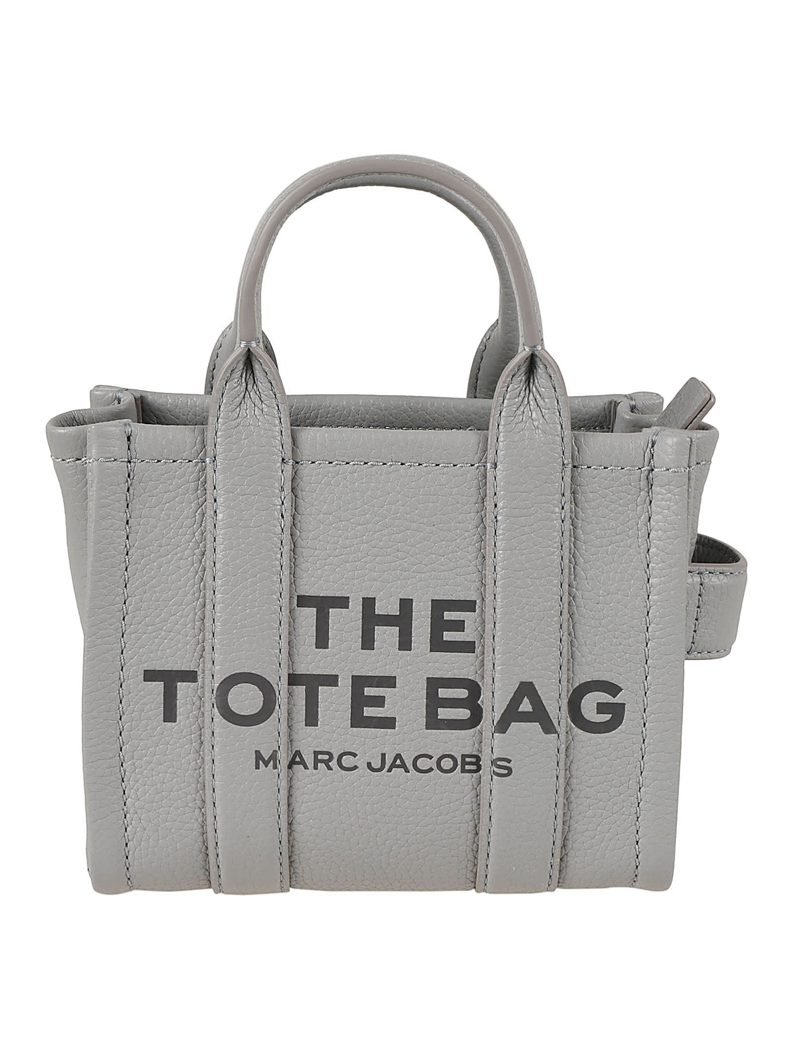 Shop Marc Jacobs The Mini Tote In Wolf Grey