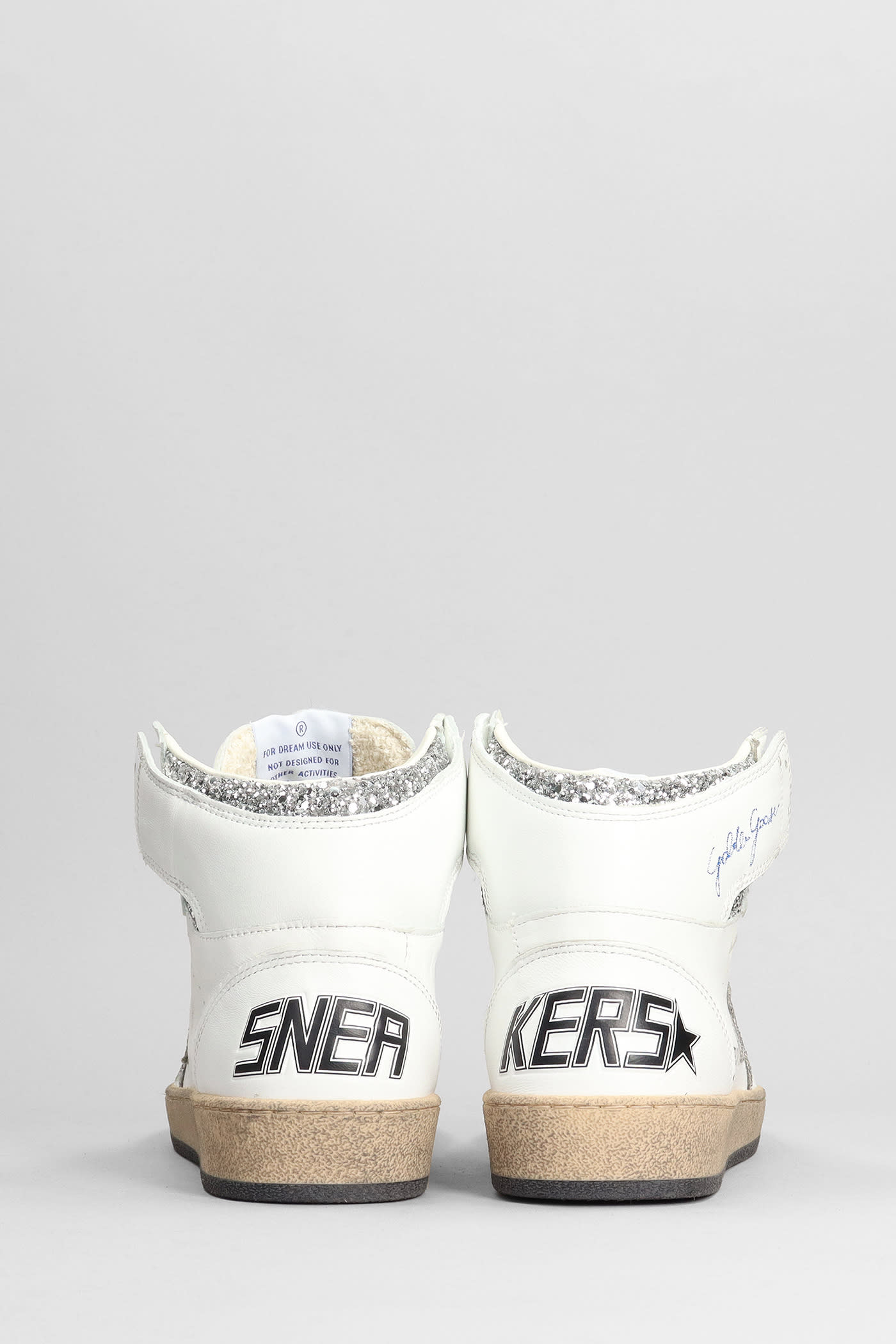 Shop Golden Goose Sky Star Sneakers In White Leather