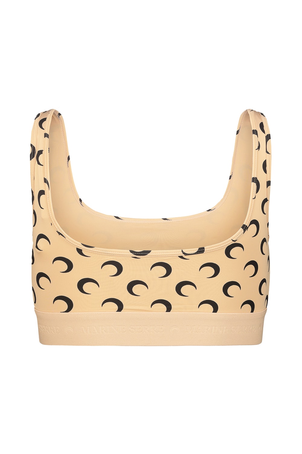 Marine Serre Regenerated Jersey Sport Bra Clothing In Neutral
