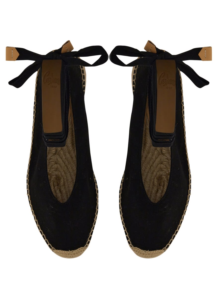 Shop Castaã±er Espadrilla Gea In Black