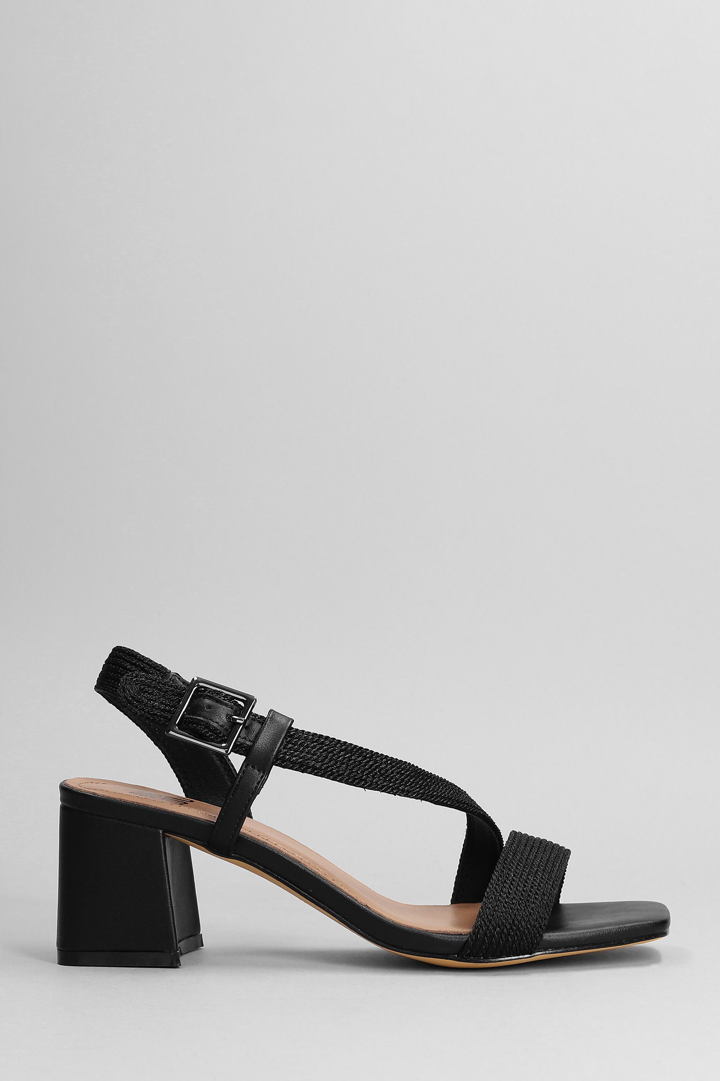 Bibi Lou Sandals In Black Synthetic Fibers