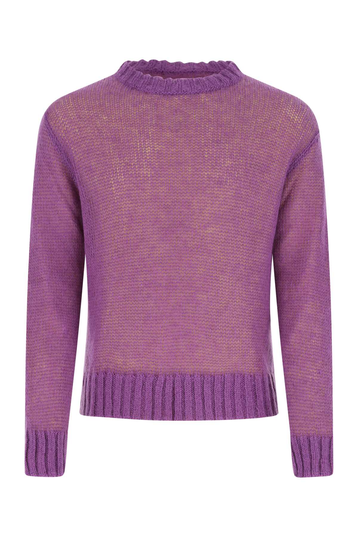 Shop Jil Sander Purple Mohair Blend Sweater In 510
