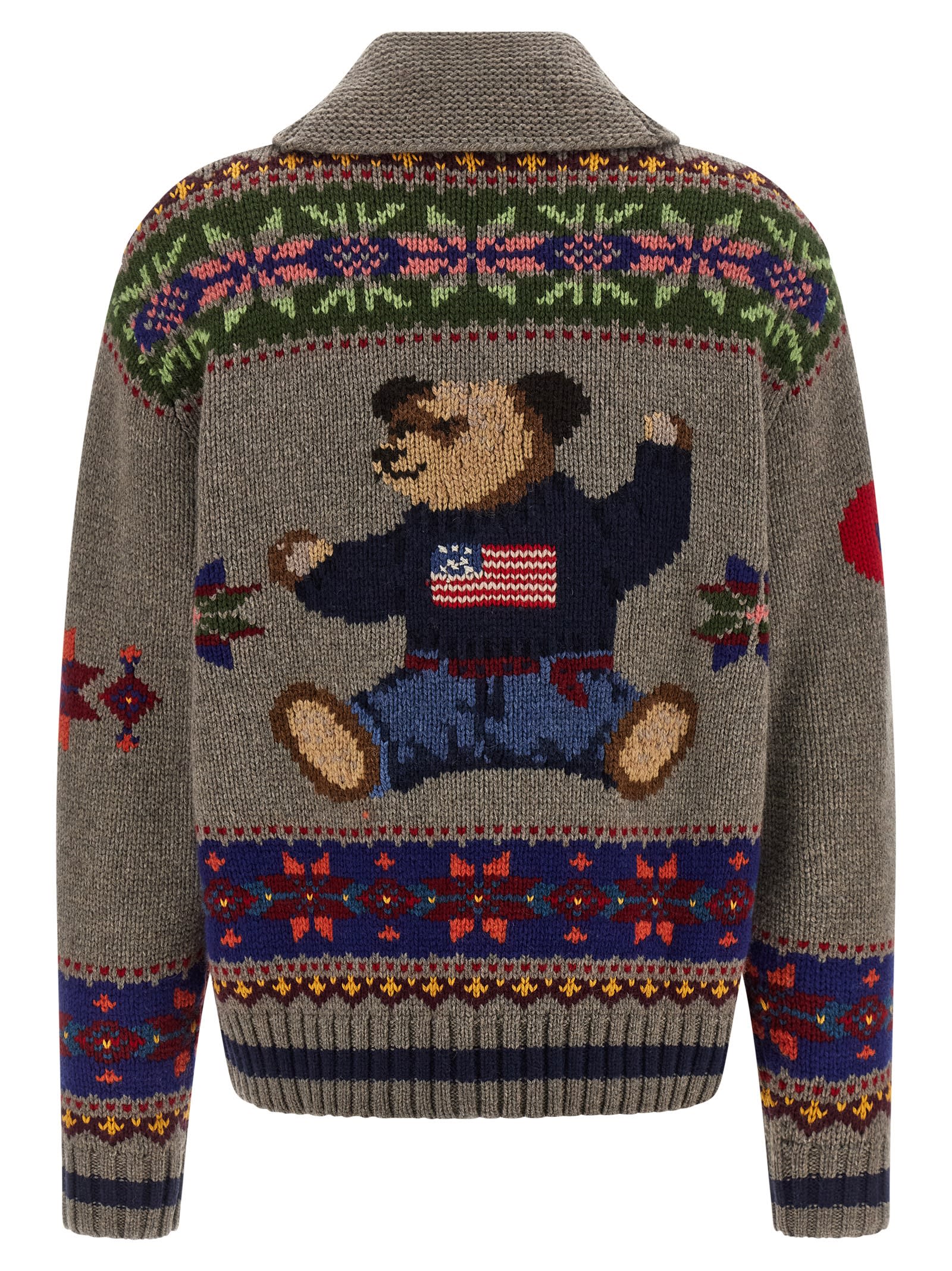 Polo Ralph Lauren Polo Bear Cardigan In Multi