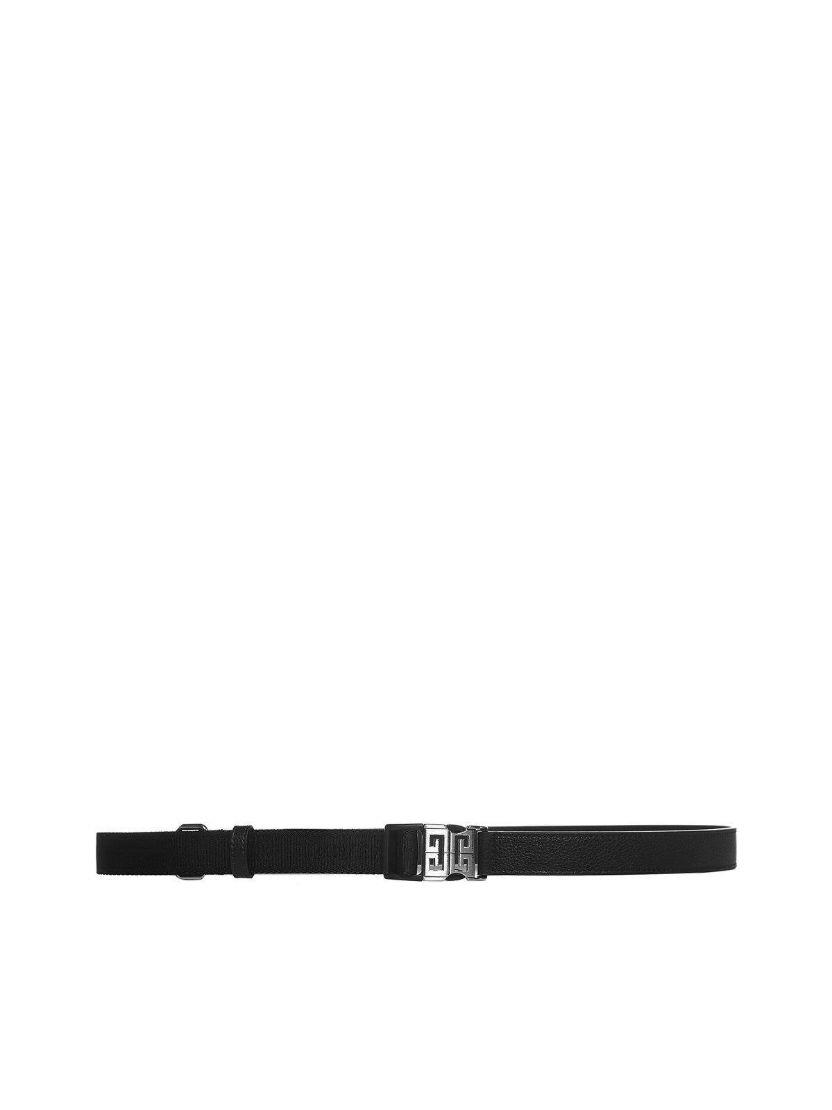 Shop Givenchy 4g Buckle Belt In Black