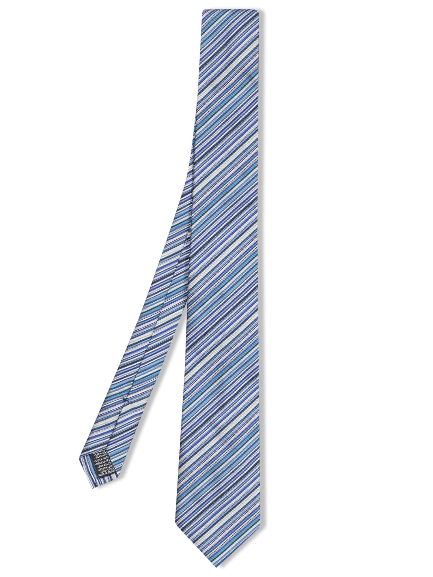 PAUL SMITH STRIPES NEW BLUE TIE 