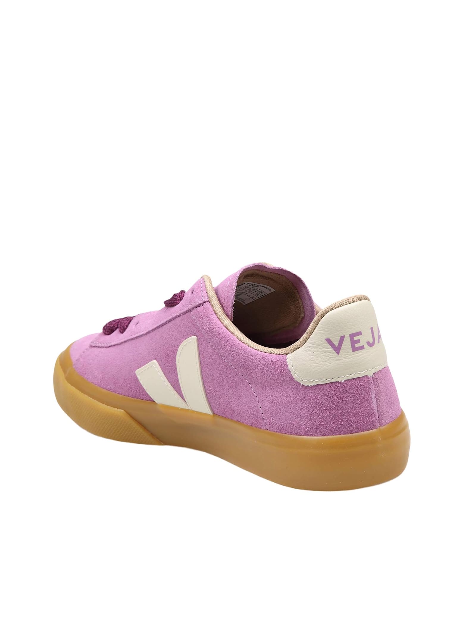 Shop Veja Campo Suede Sneakers Color Mulberry