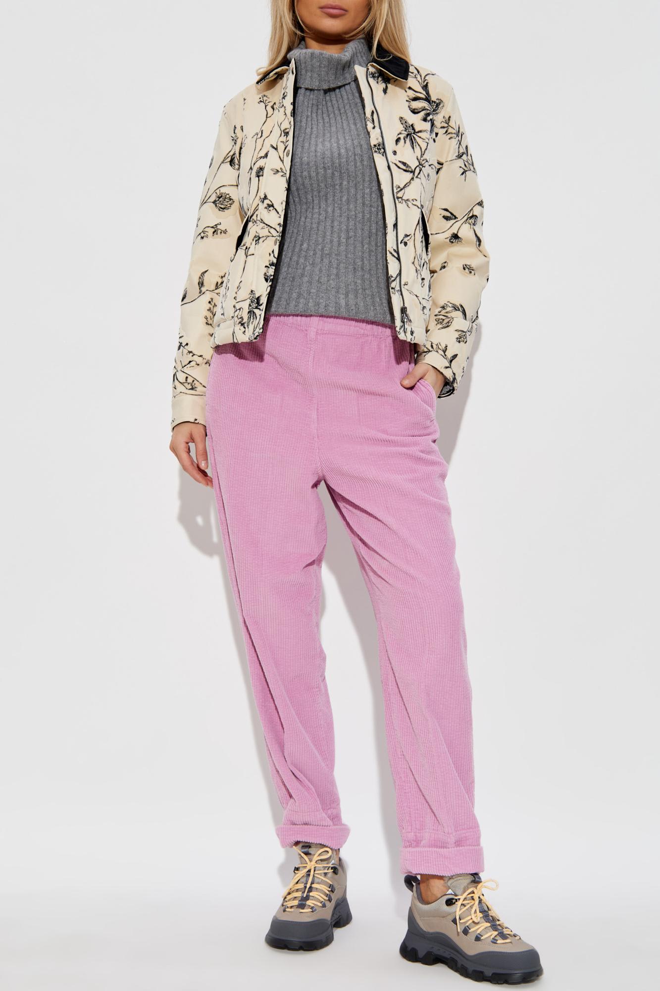 Woolrich Jacket With Patterned Velvety Finish In Animal Print