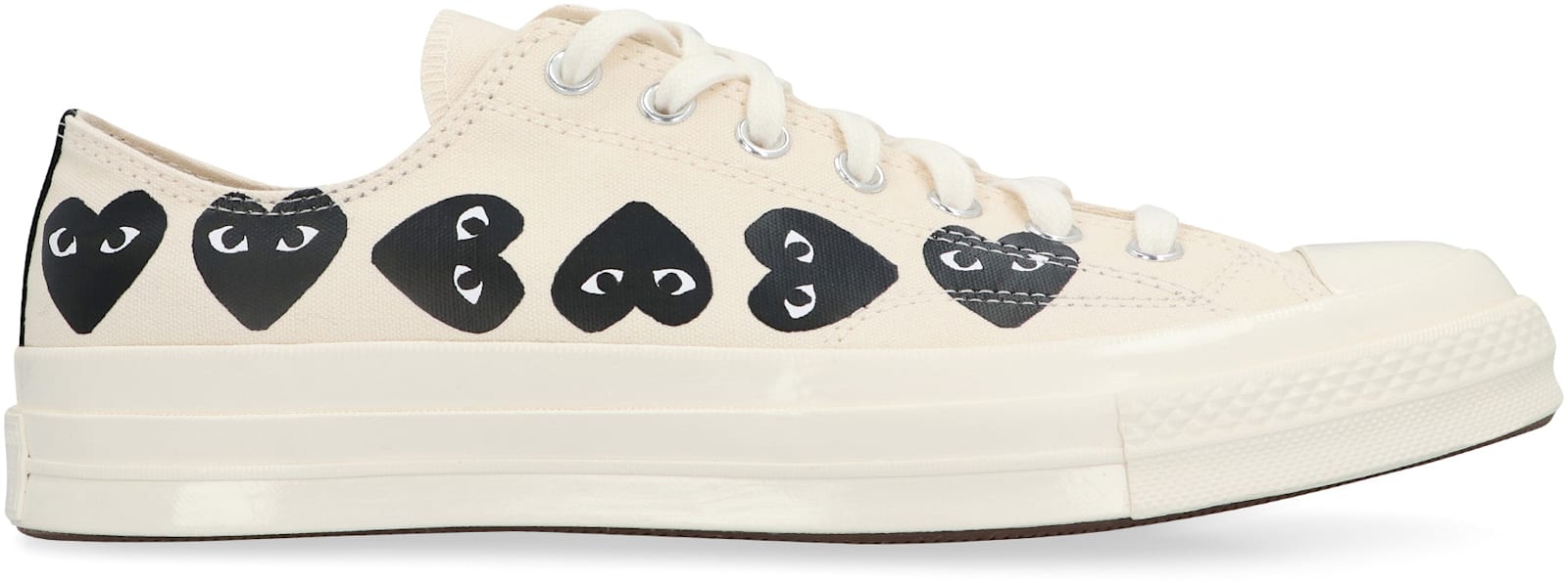 Shop Comme Des Garçons Play Converse X - Chuck 70 Low-top Sneakers In Ivory