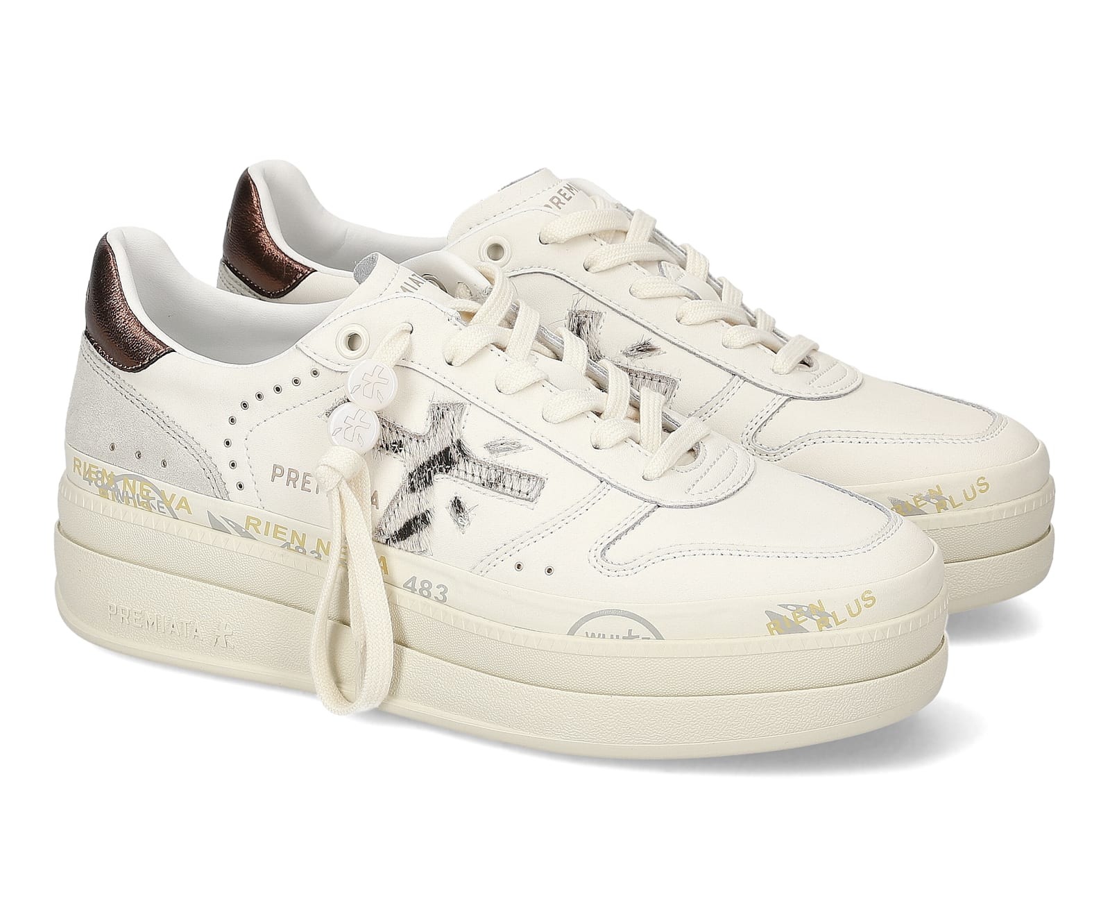 Shop Premiata Micol In Off White