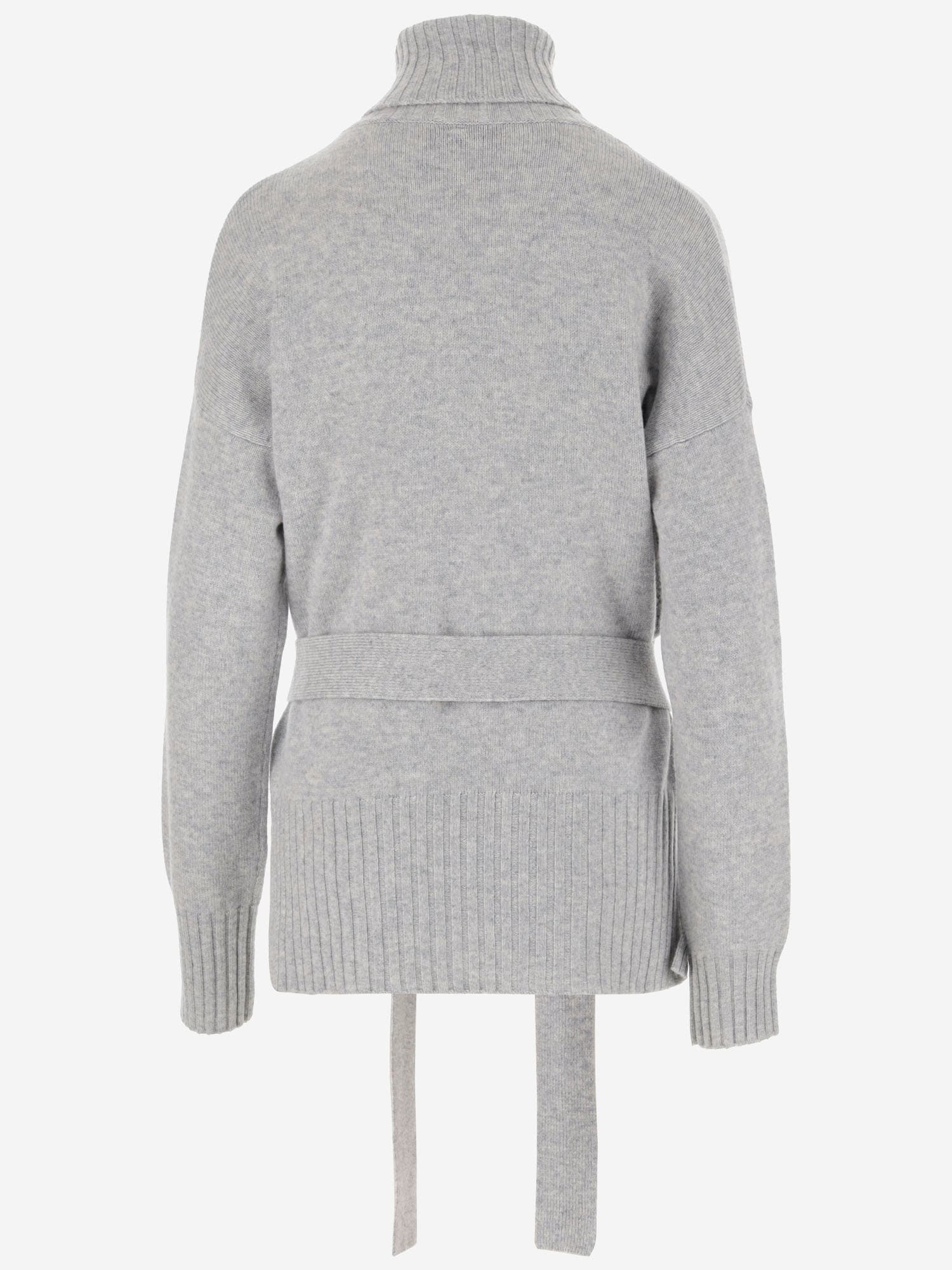 Shop Wild Cashmere Wool Blend Sweater In Grey