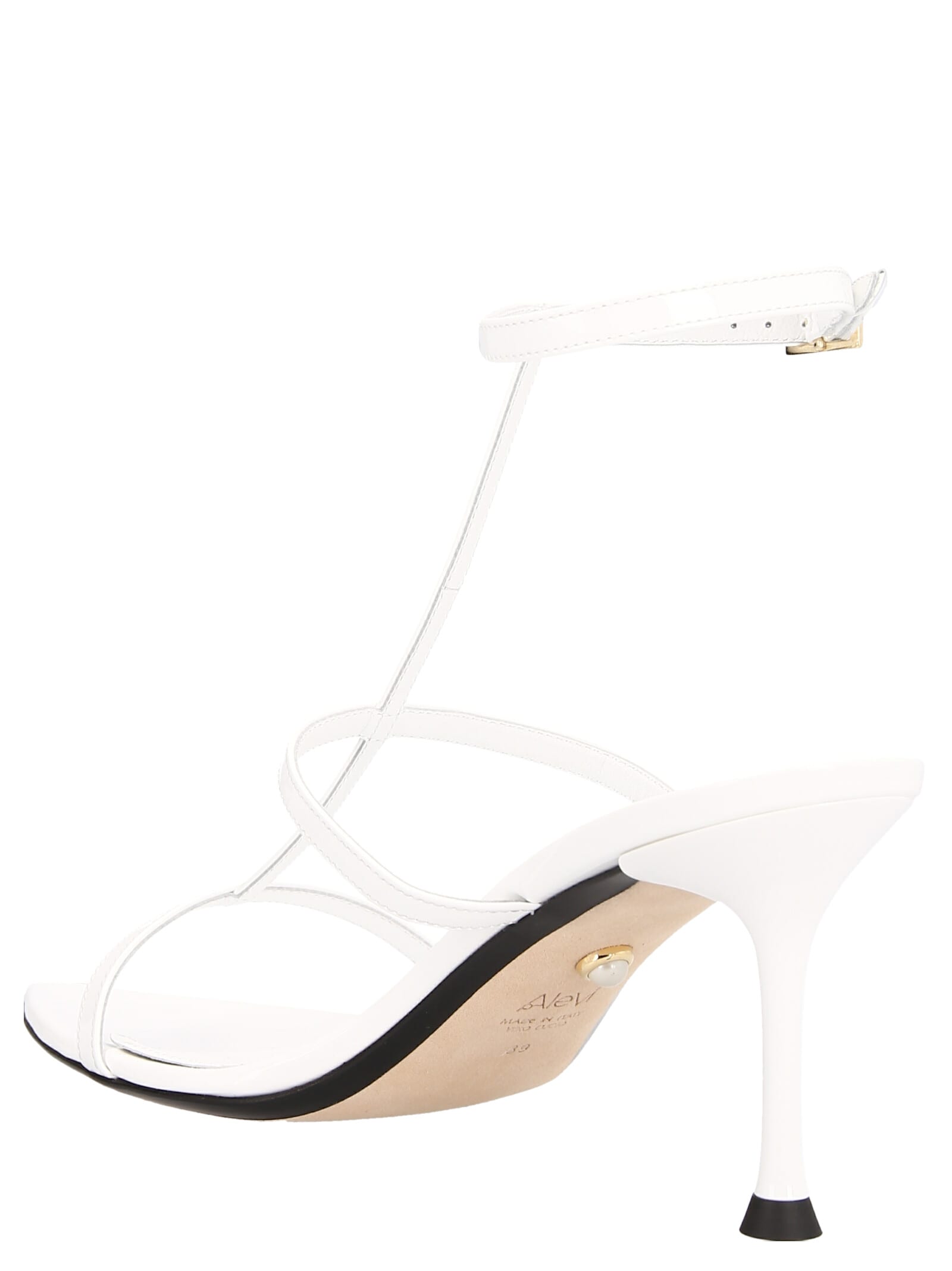 Shop Alevì Kay Sandals In White