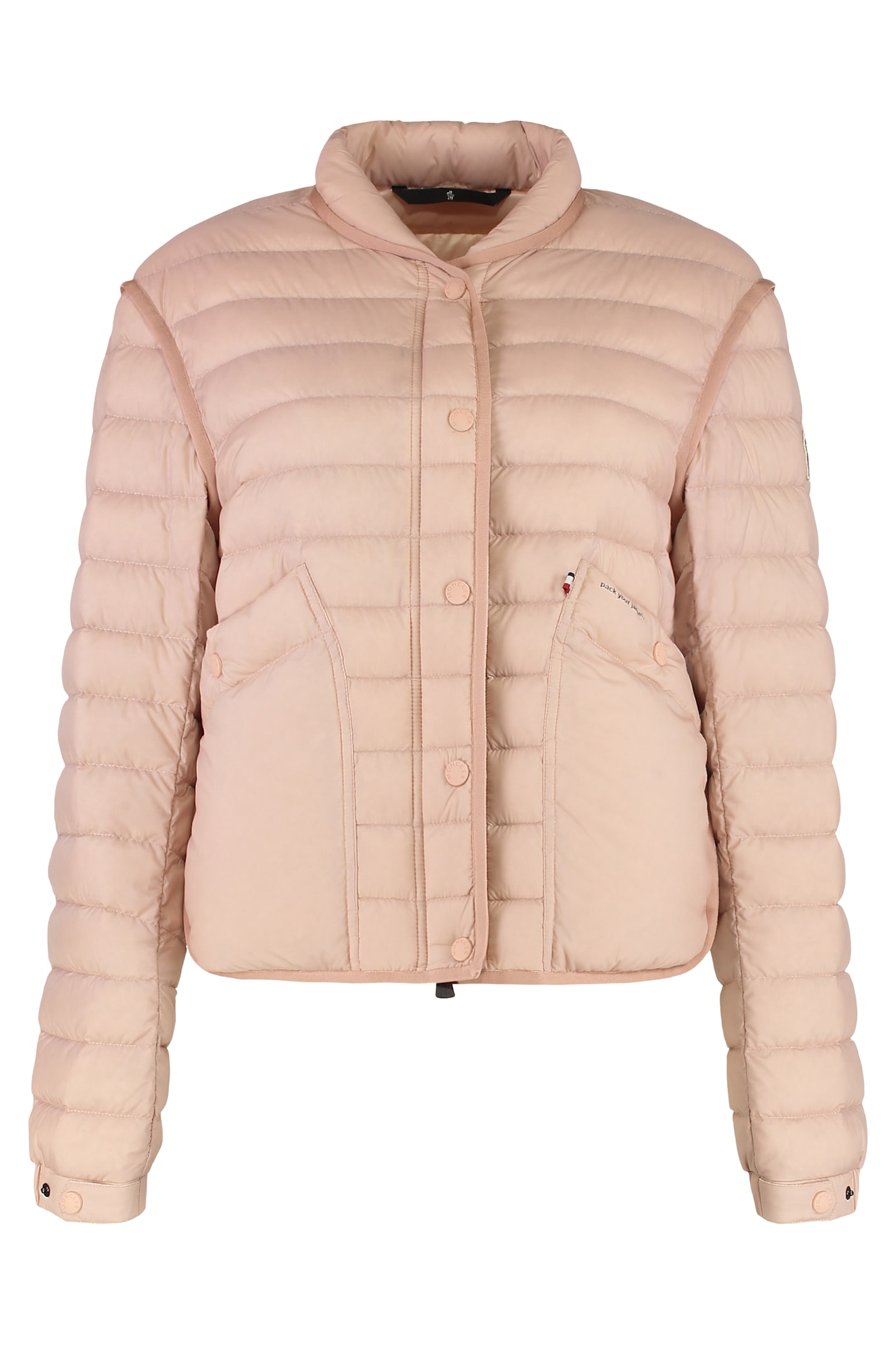 Moncler Grenoble Madulain Short Down Jacket In Pink