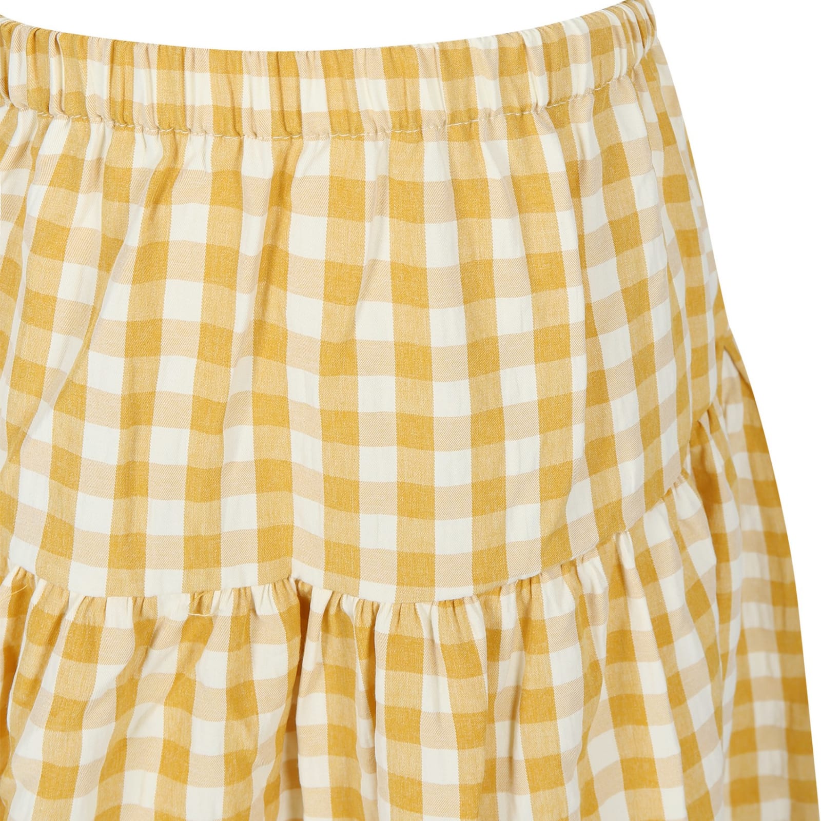 Shop Molo Casual Yellow Skirt For Girl