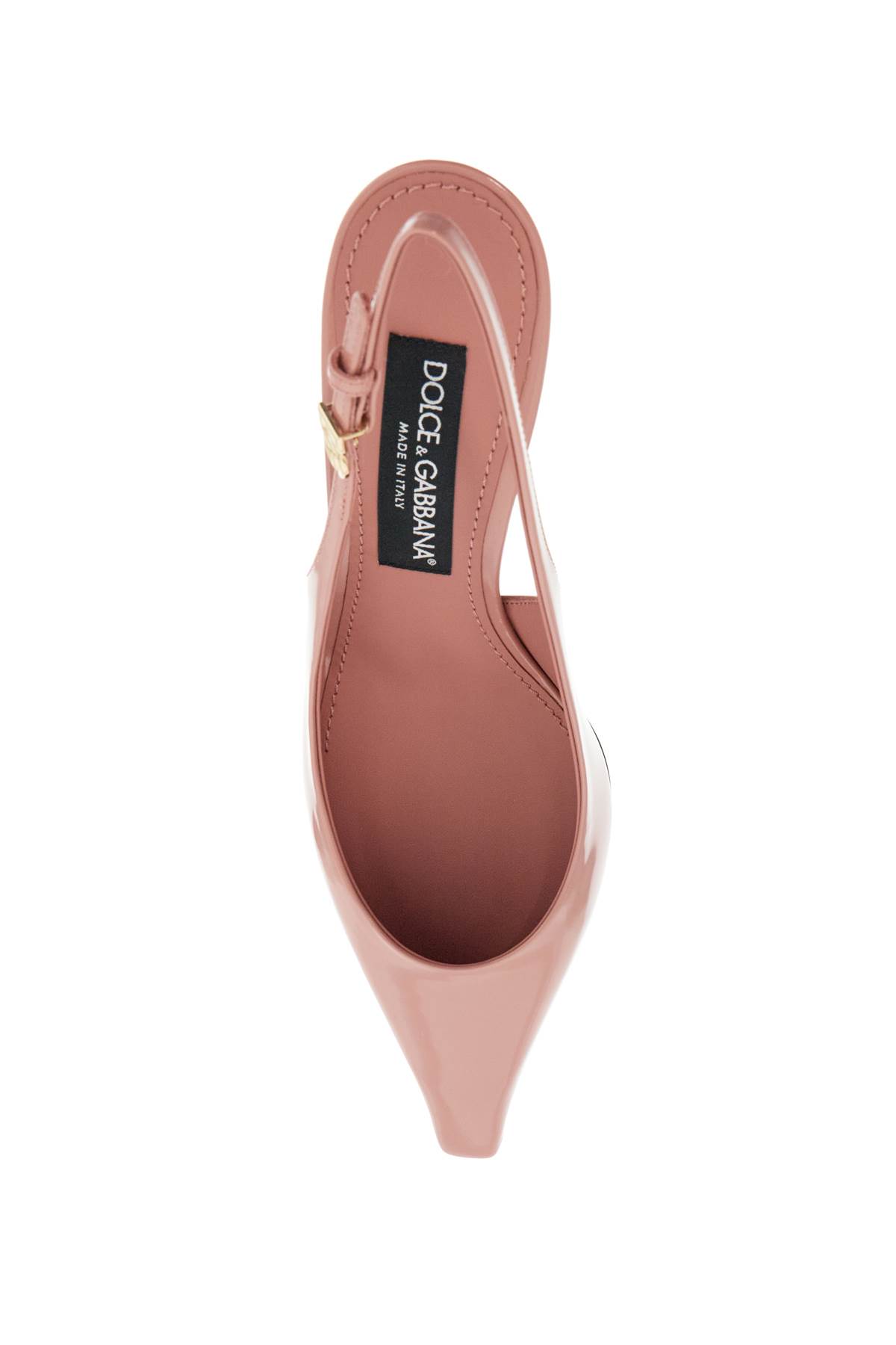 Dolce & Gabbana 70 Patent Leather Slingback Pumps In Rosa (pink)