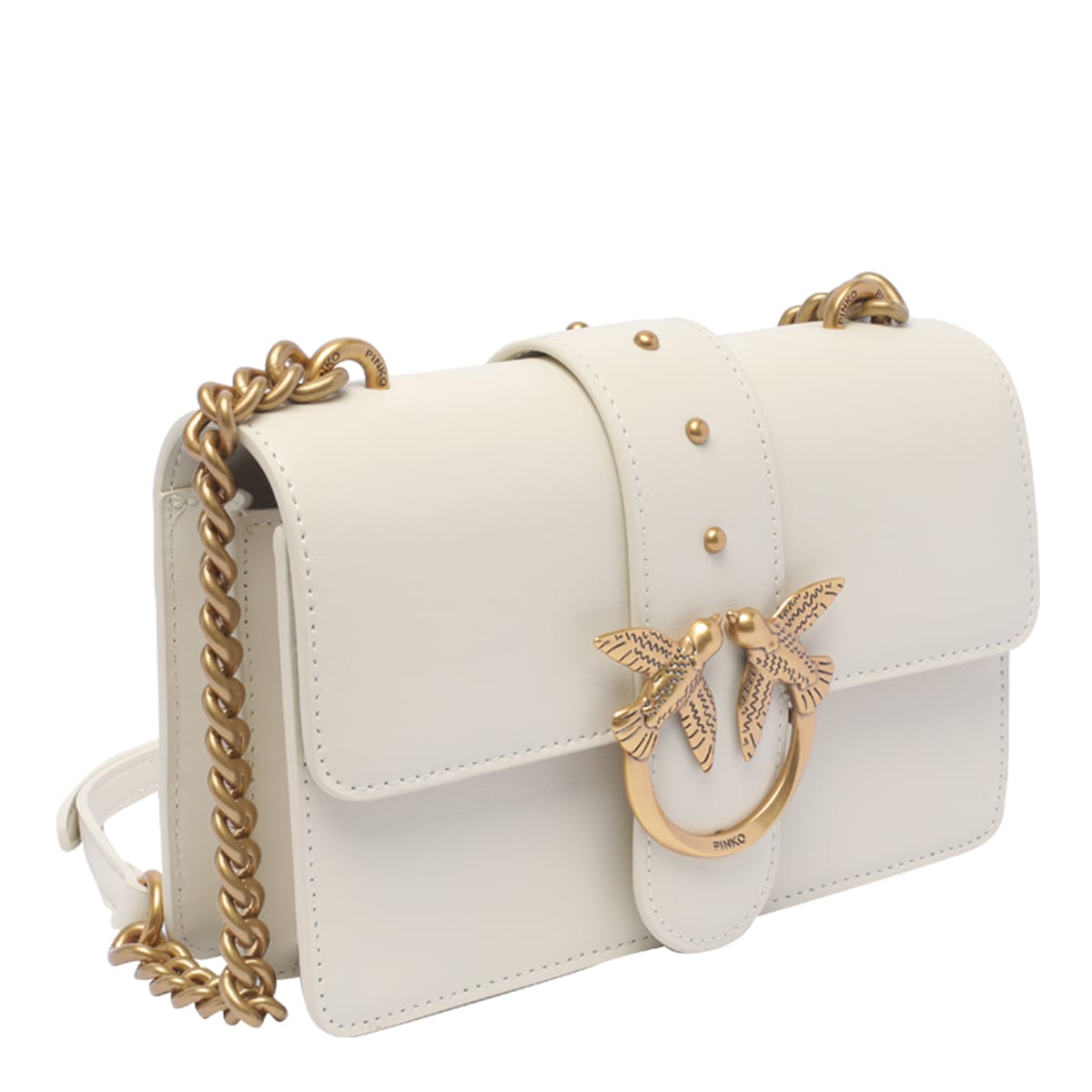 Shop Pinko Mini Love Bag One Simply In White