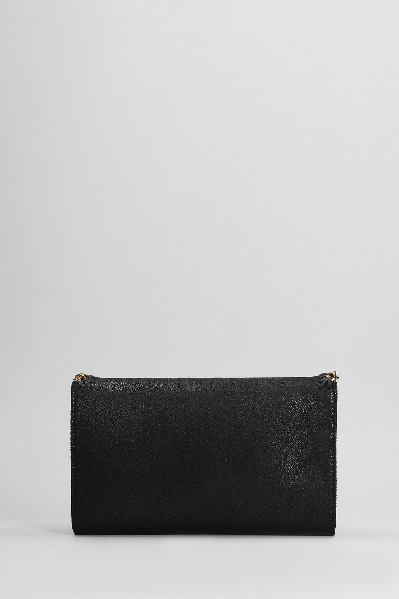 Shop Stella Mccartney Falabella Shoulder Bag In Black Polyester