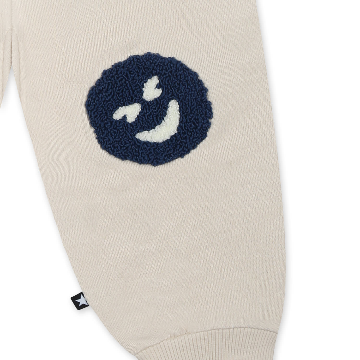 Molo Light Blue Trousers For Babykids In Ivory