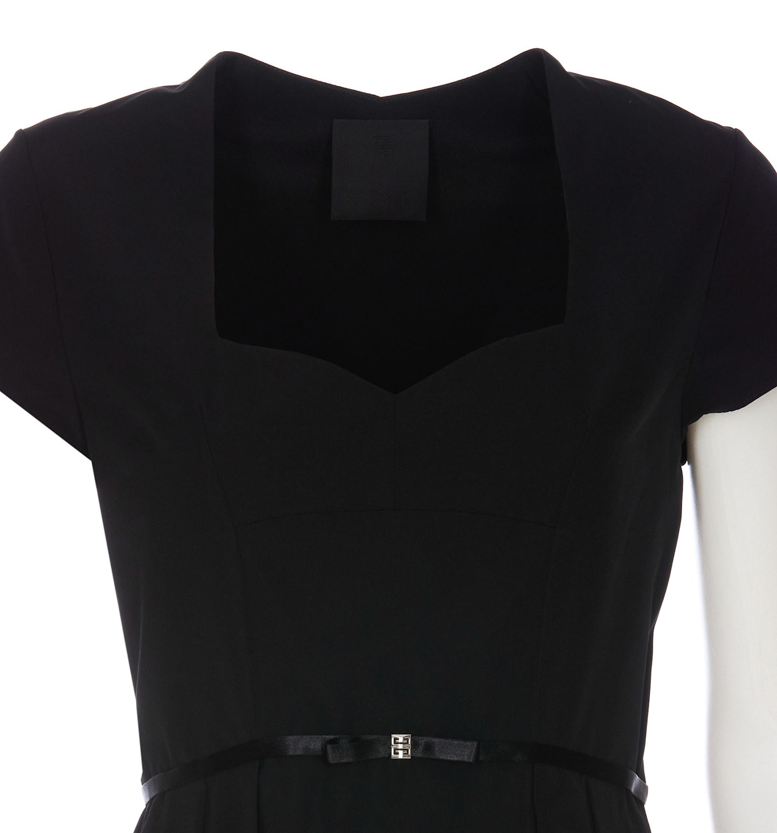 Shop Givenchy Dress With 4g Detail In Black