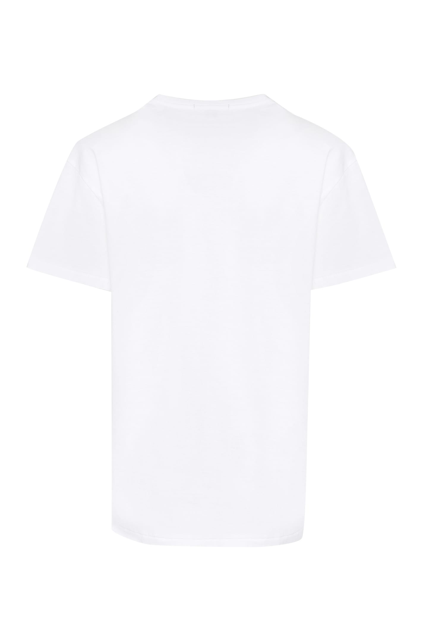 Shop R13 Boy Printed Cotton T-shirt In White