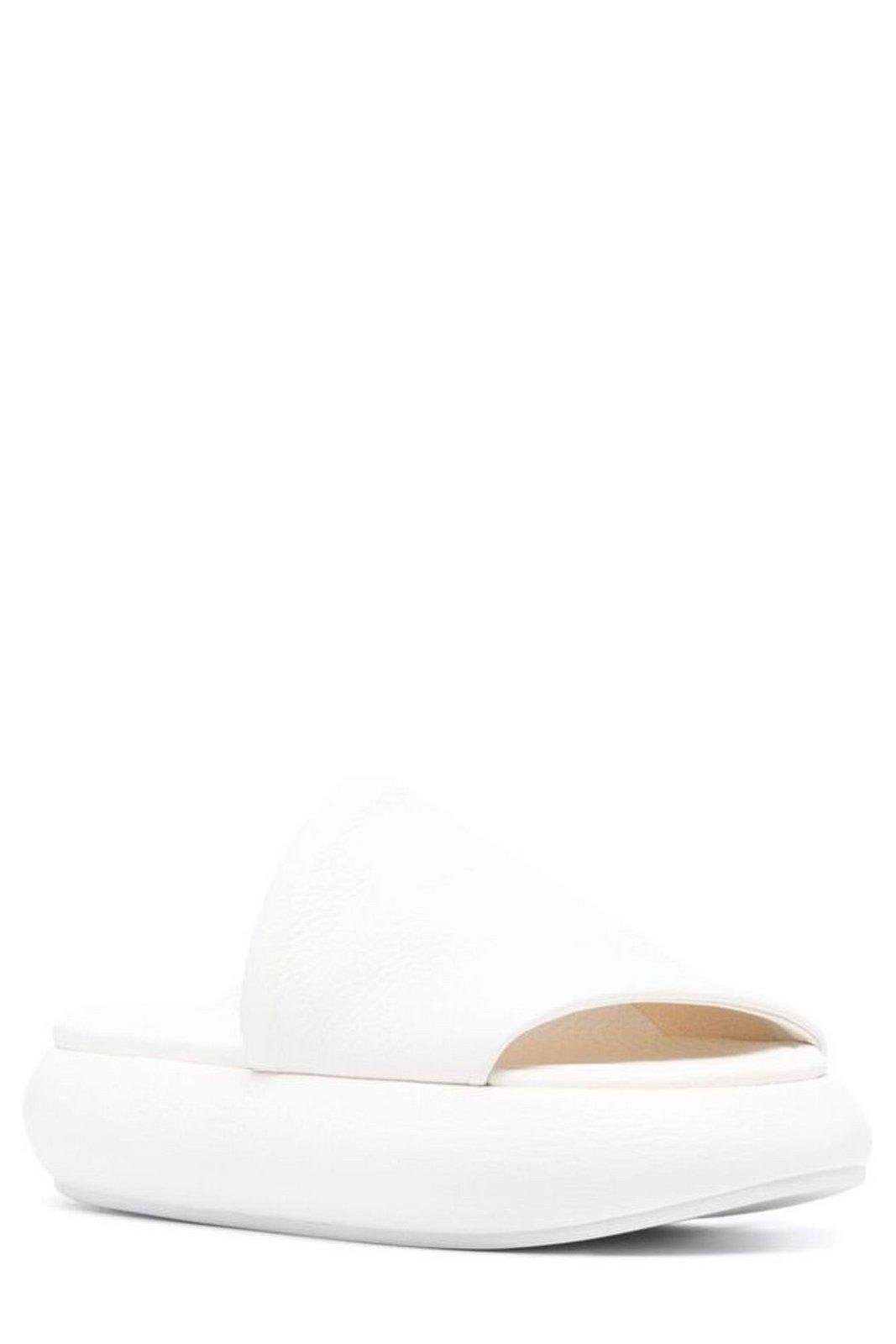 Shop Marsèll Ciambellona Asymmetric Sandals In White