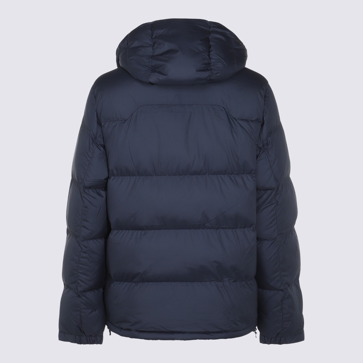 Ralph Lauren Quilted Hooded Jacket With Pockets And Chest Pocket In Blue