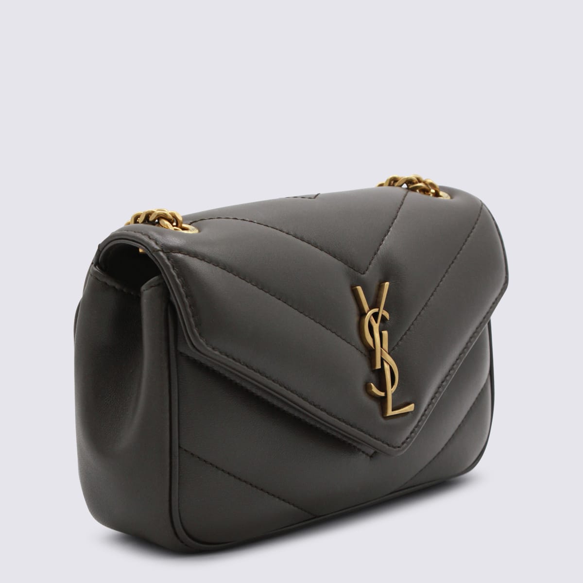 Saint Laurent Urban Grey Leather Mini Bag