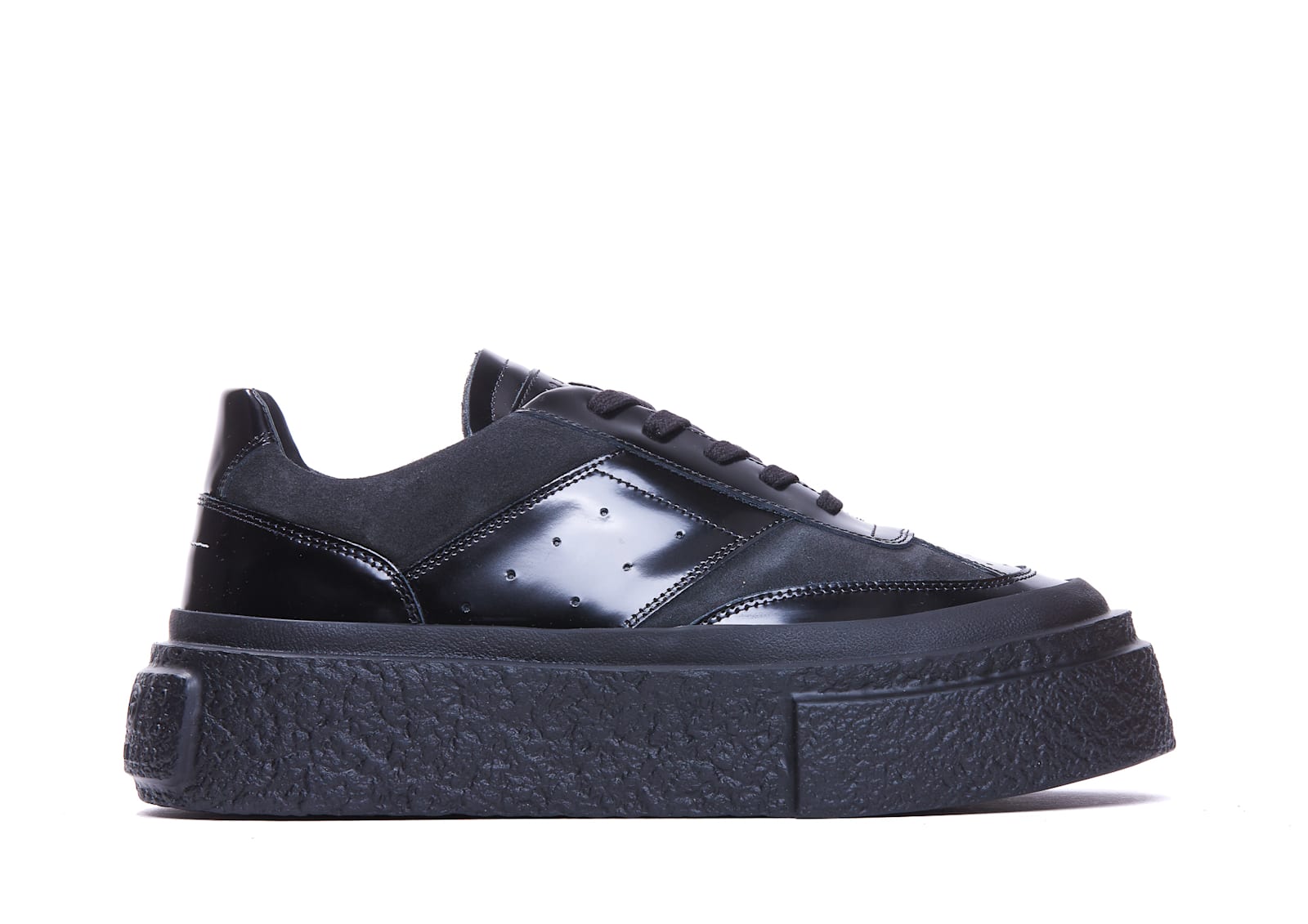 Shop Mm6 Maison Margiela Chunky Sneakers In Black