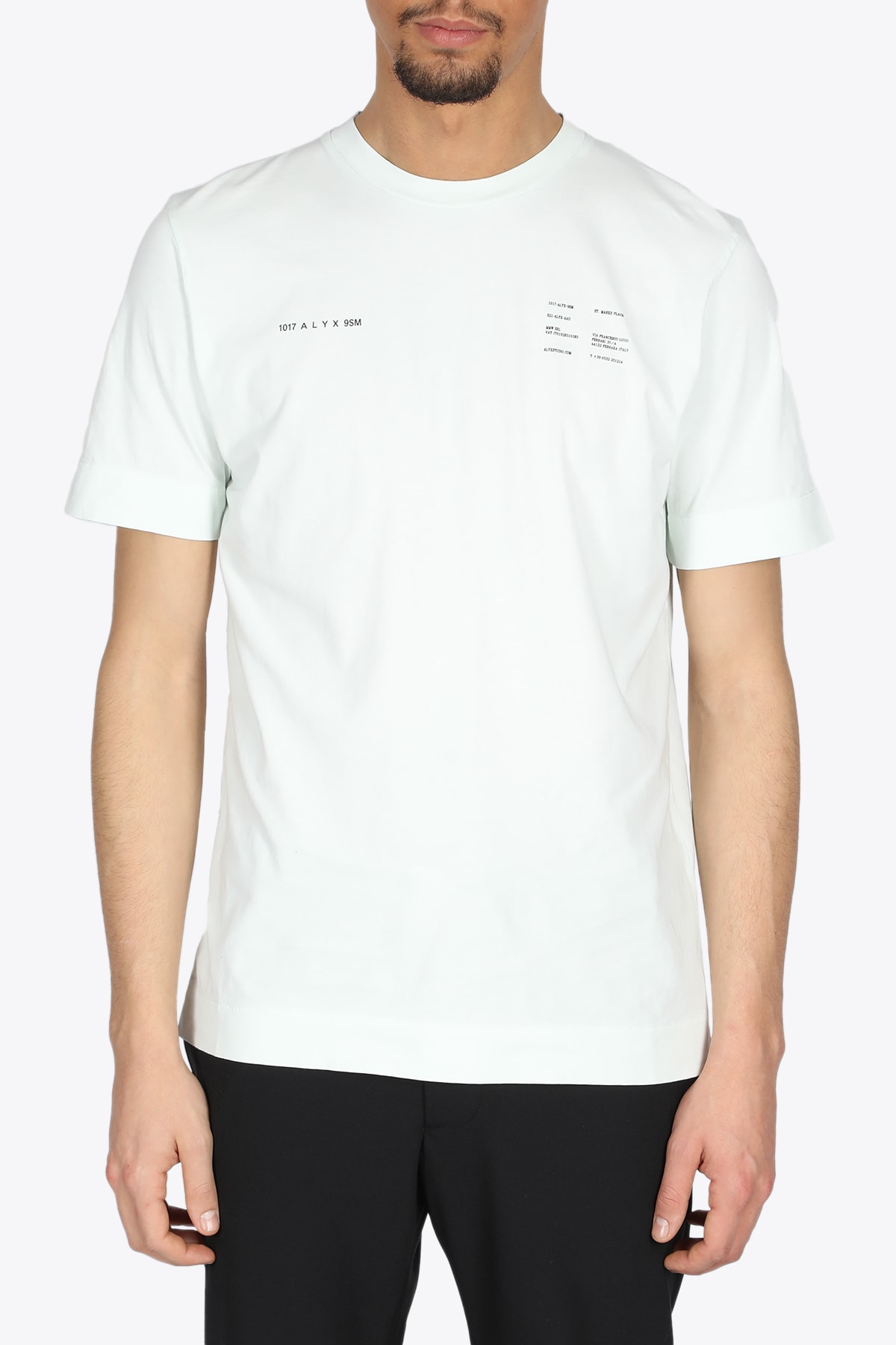 1017 ALYX 9SM T-shirt In Cotone Verde Menta Con Logo