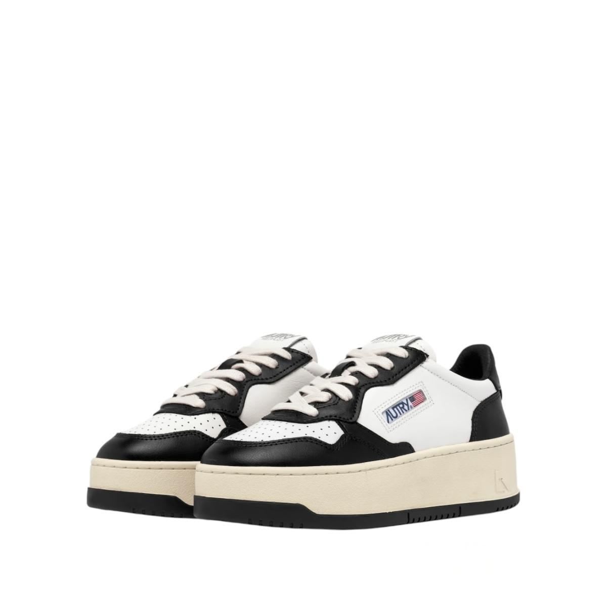 Shop Autry Platform Low Sneakers In Bianco