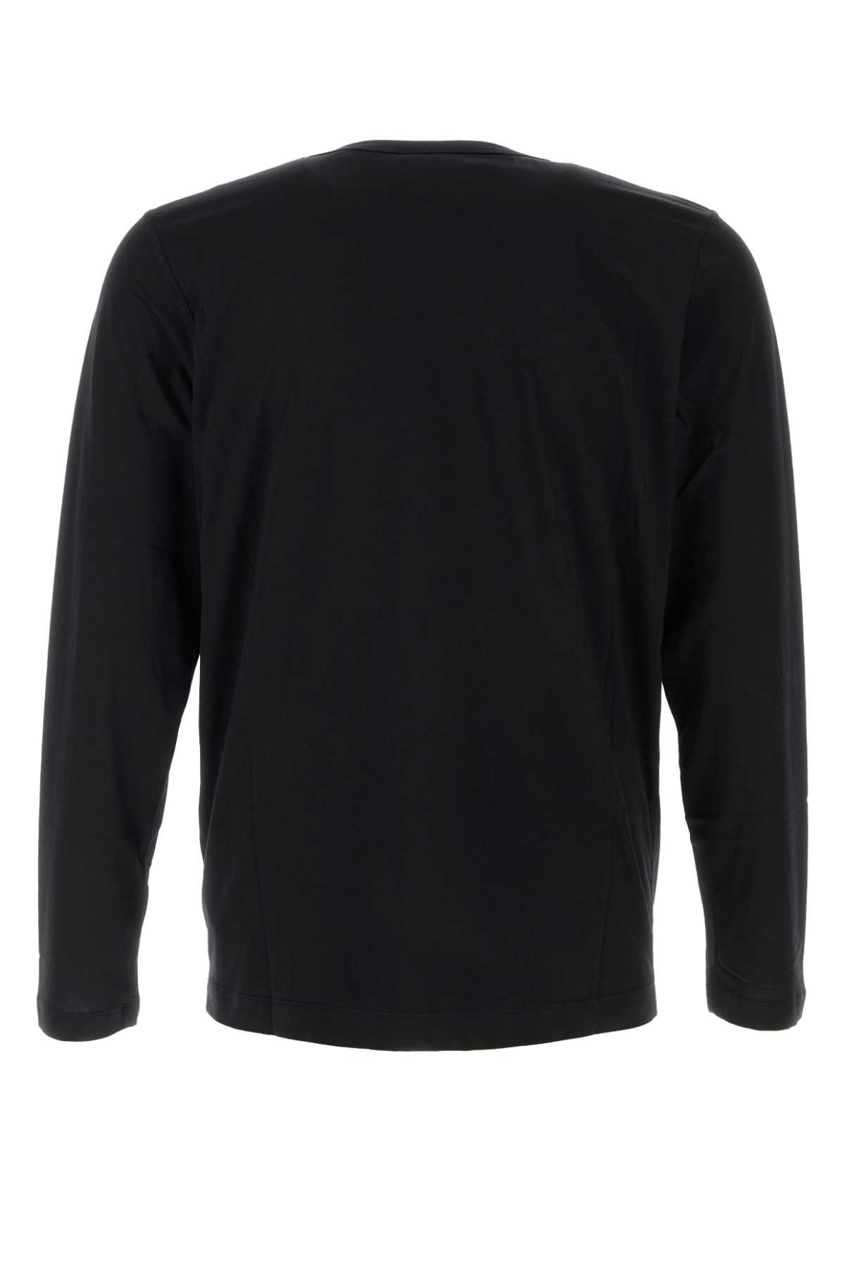 Dries Van Noten Hubbot Long-sleeved Crewneck T-shirt In Black