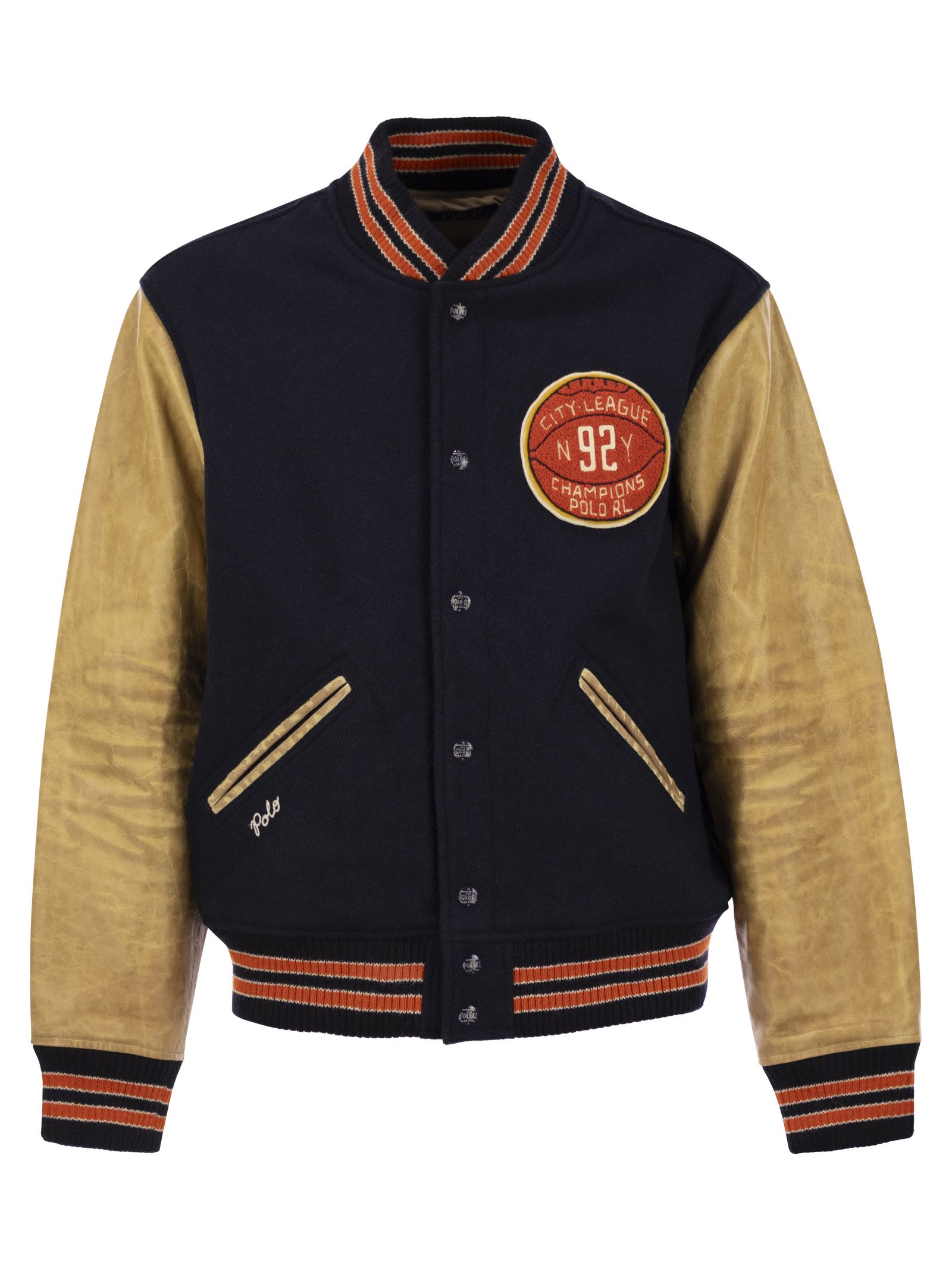 Shop Ralph Lauren College-style Jacket In Blue