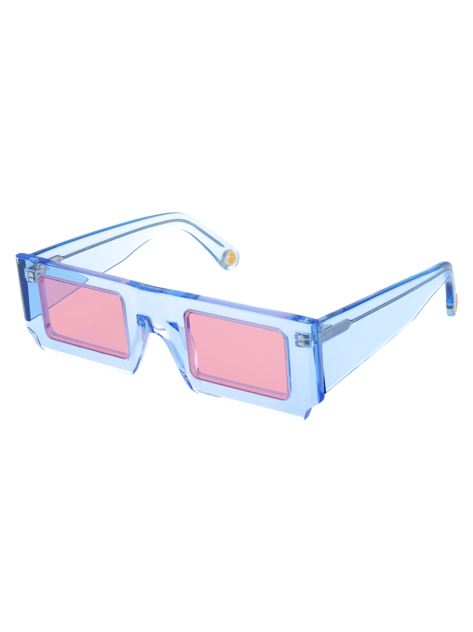 Shop Jacquemus Les Lunettes Soleil Sunglasses In Blue