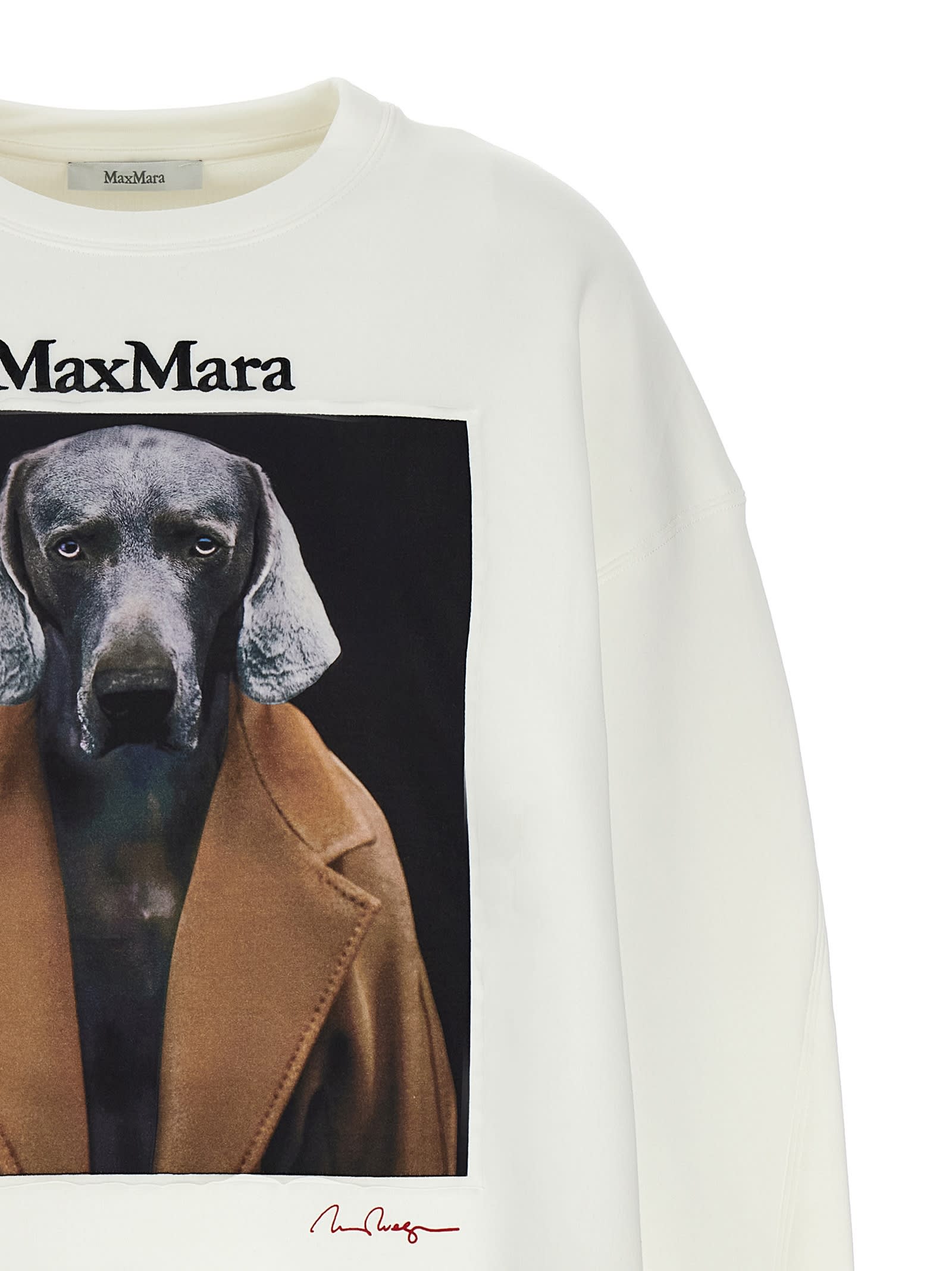 Shop Max Mara Bacco Sweatshirt In White