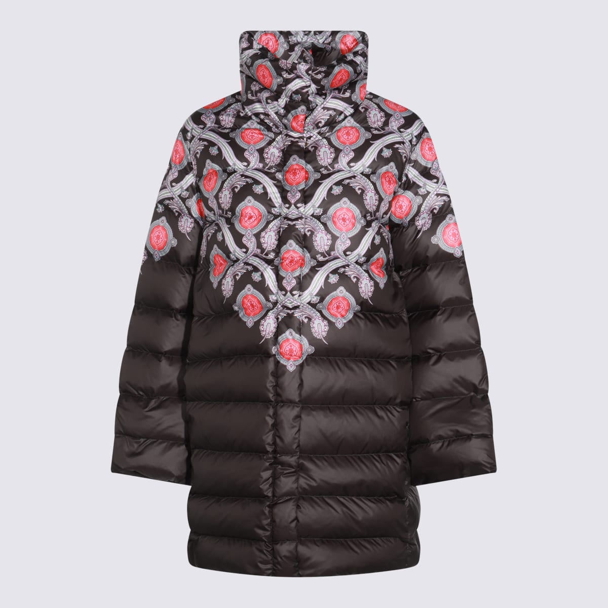 Shop Etro Black Down Jacket