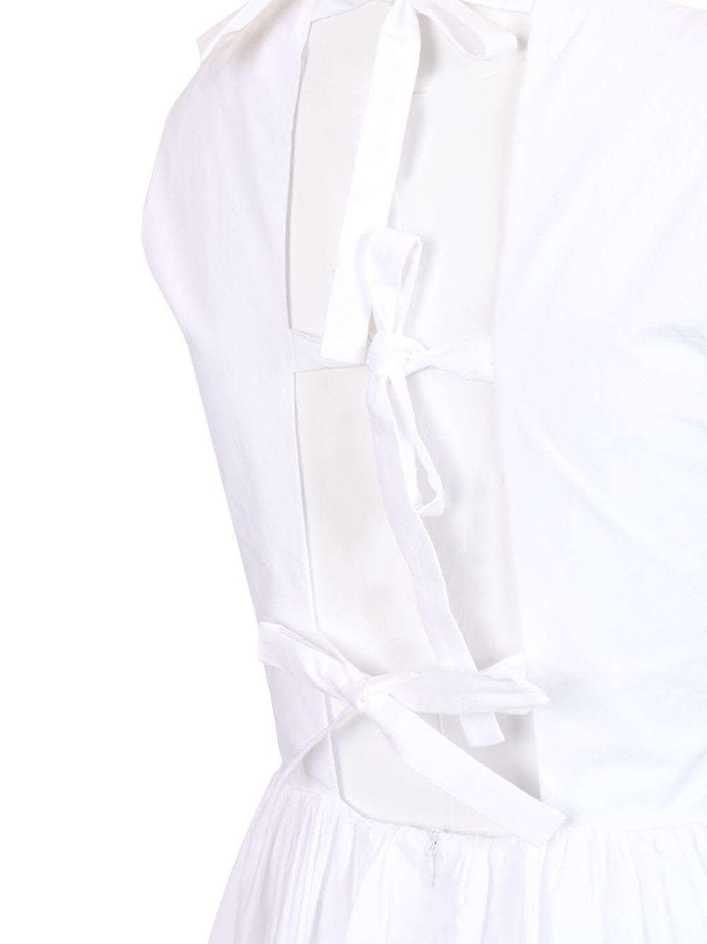 Shop Matteau Midi Dress With Open Back In White