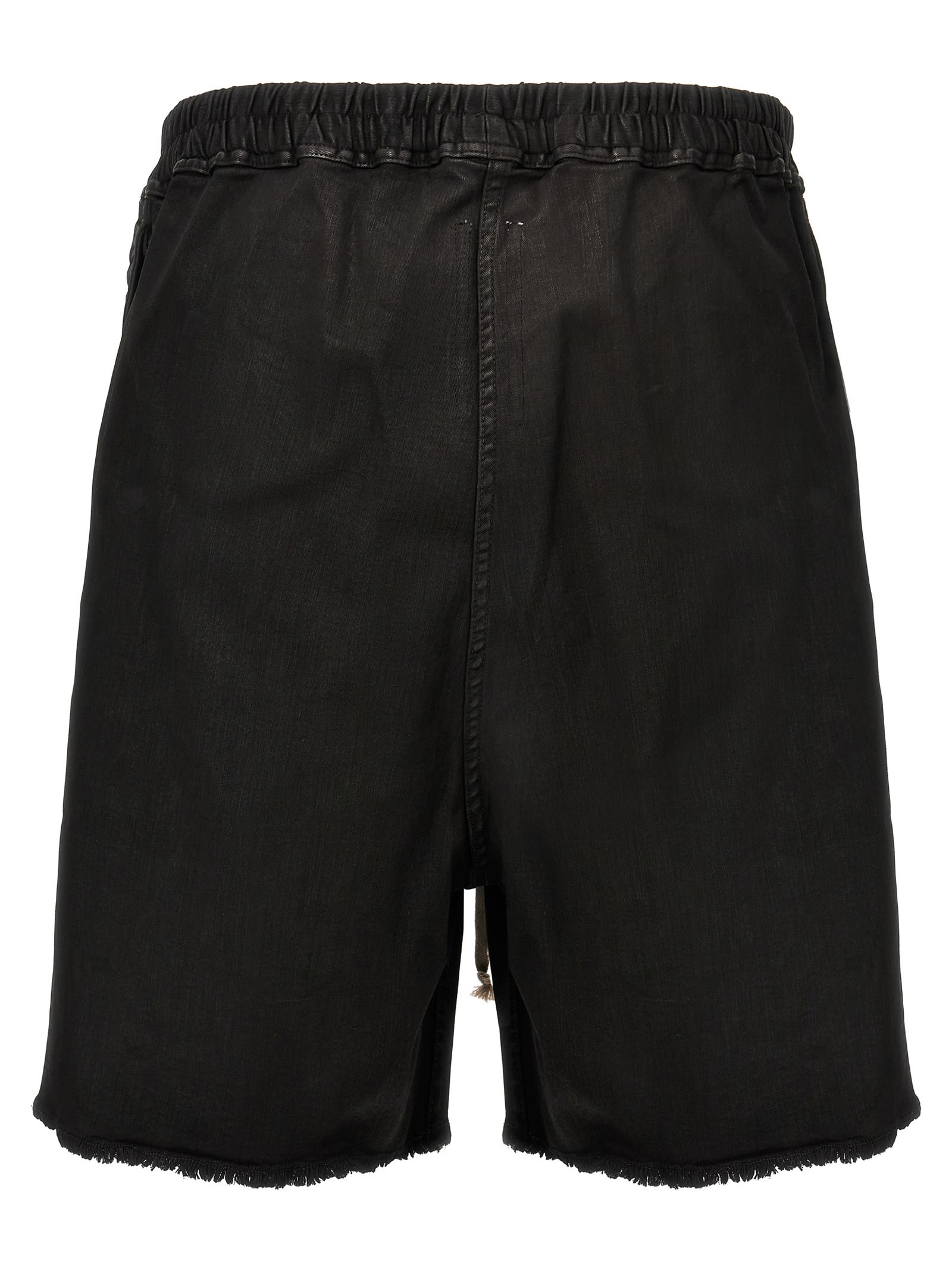 Shop Rick Owens Long Boxers Bermuda Shorts In Black