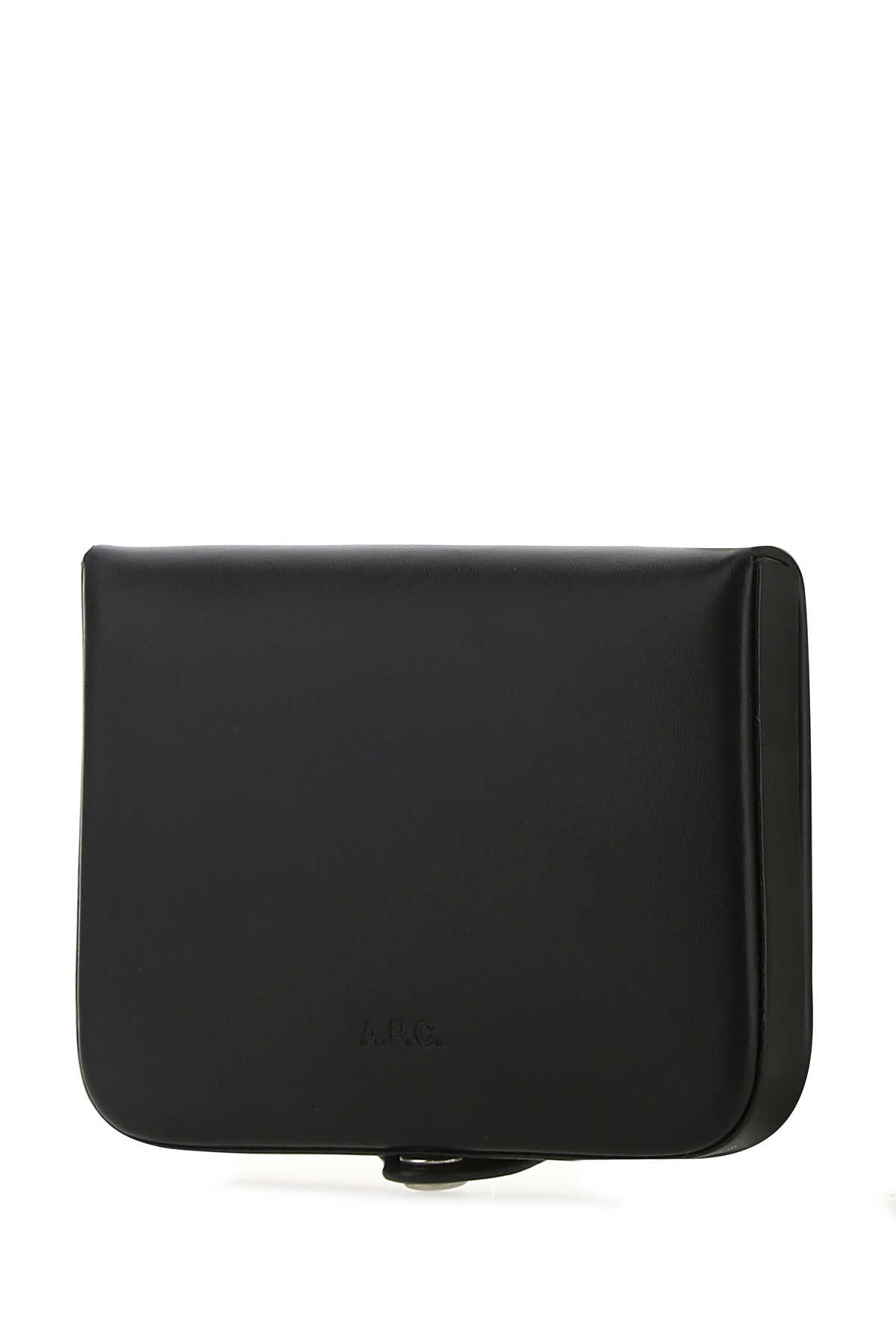 Shop Apc Black Leather Card Holder In Lzz