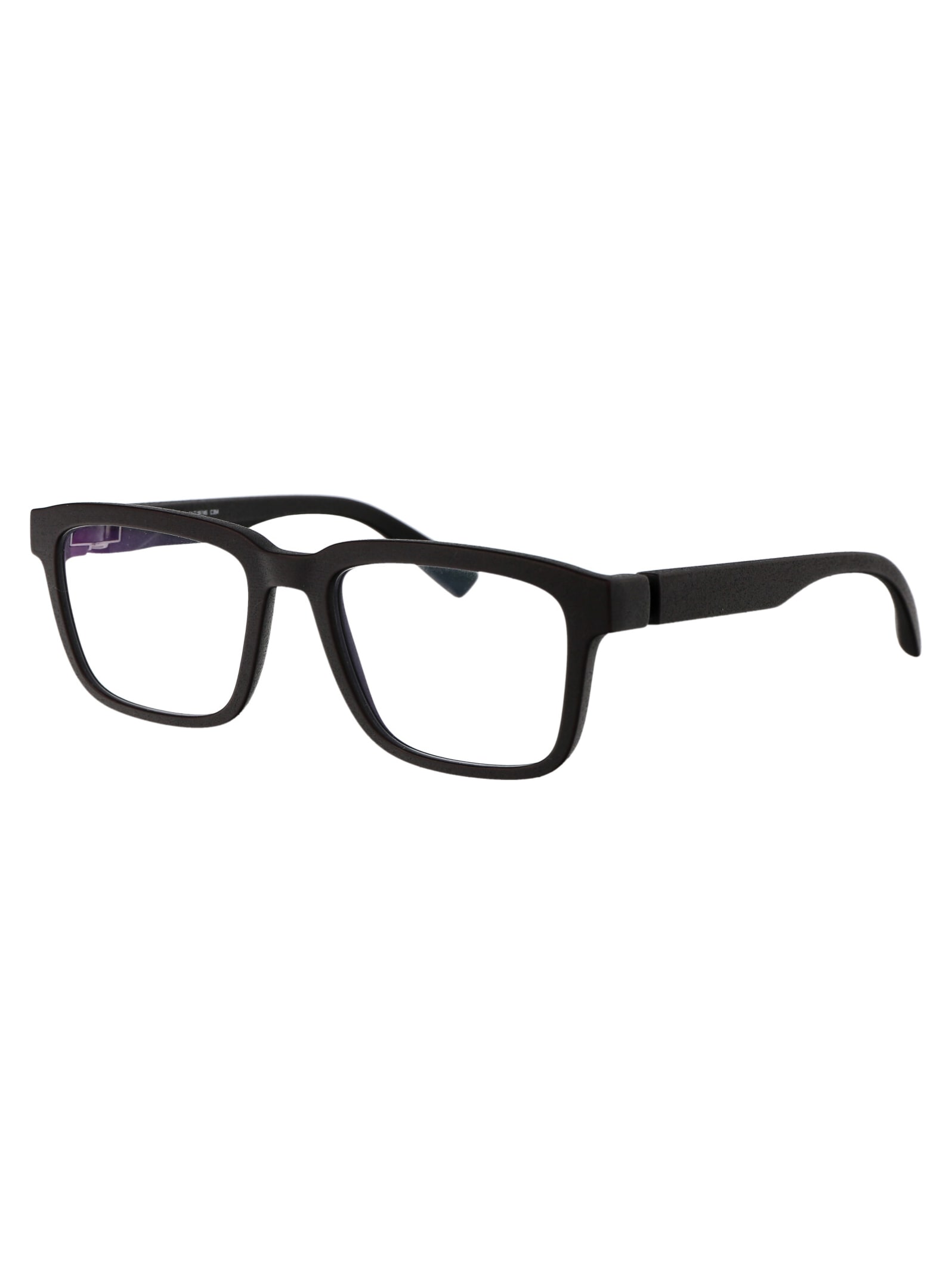 Mykita Helicon Rectangle Frame Glasses In Black