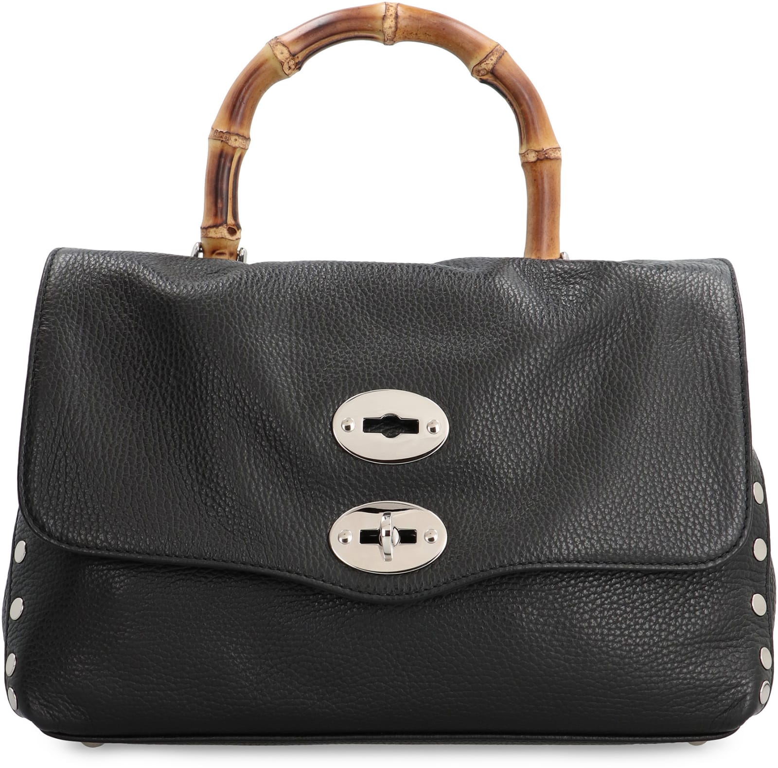 Shop Zanellato Postina S Pebbled Leather Handbag In Black