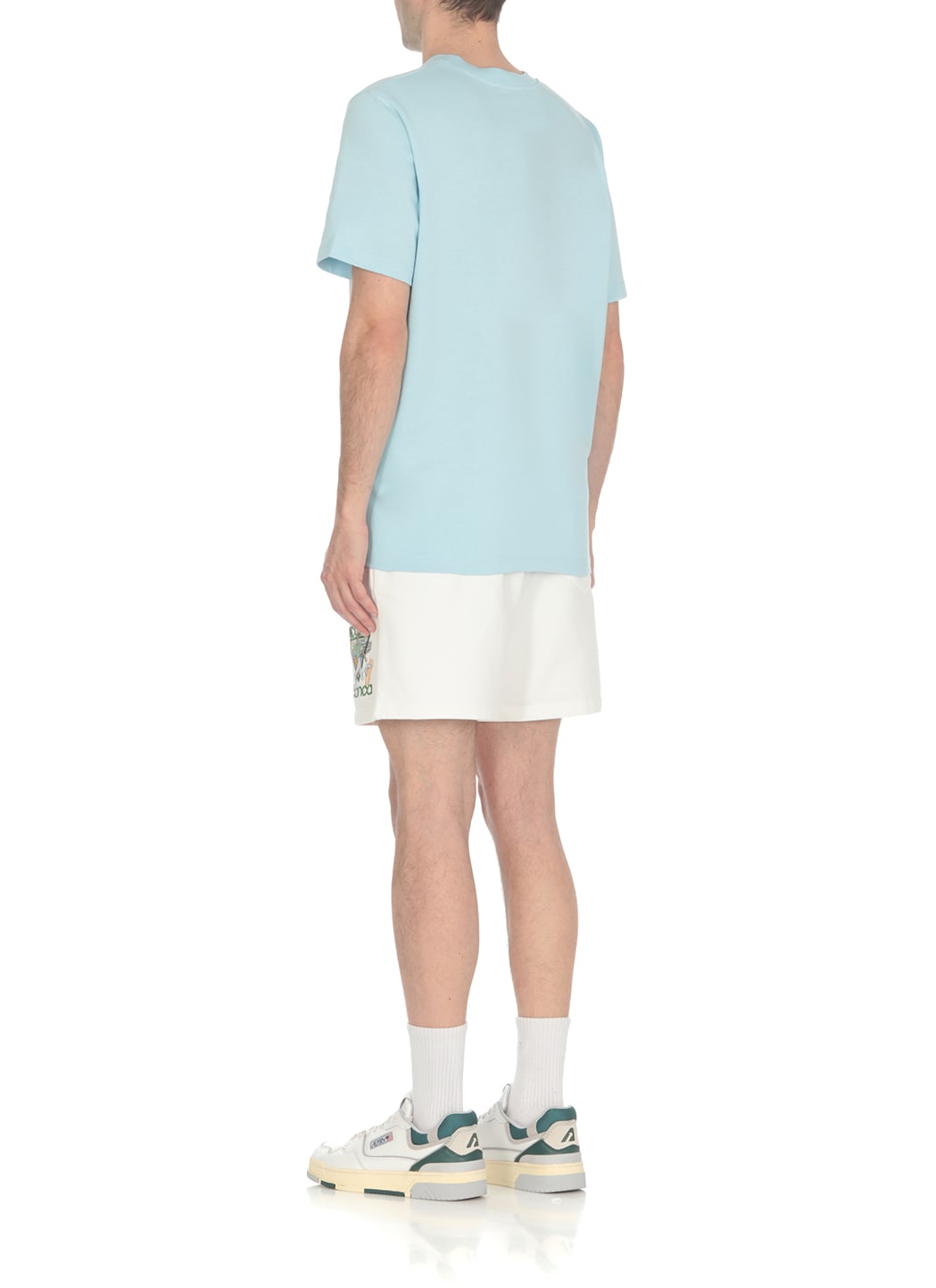 Shop Casablanca Tennis Club T-shirt In Light Blue