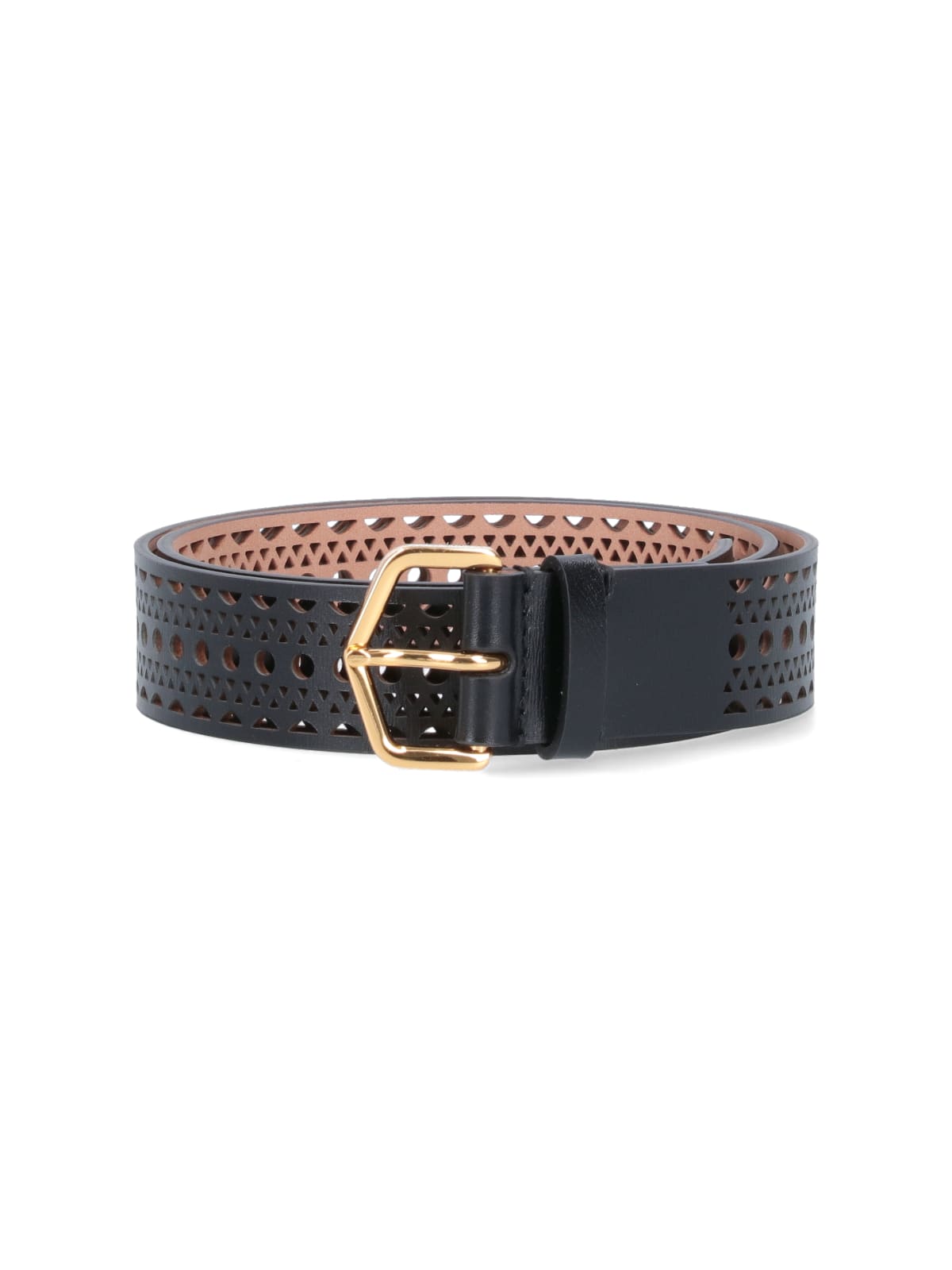 Shop Alaïa Neo Vienne Belt In Black