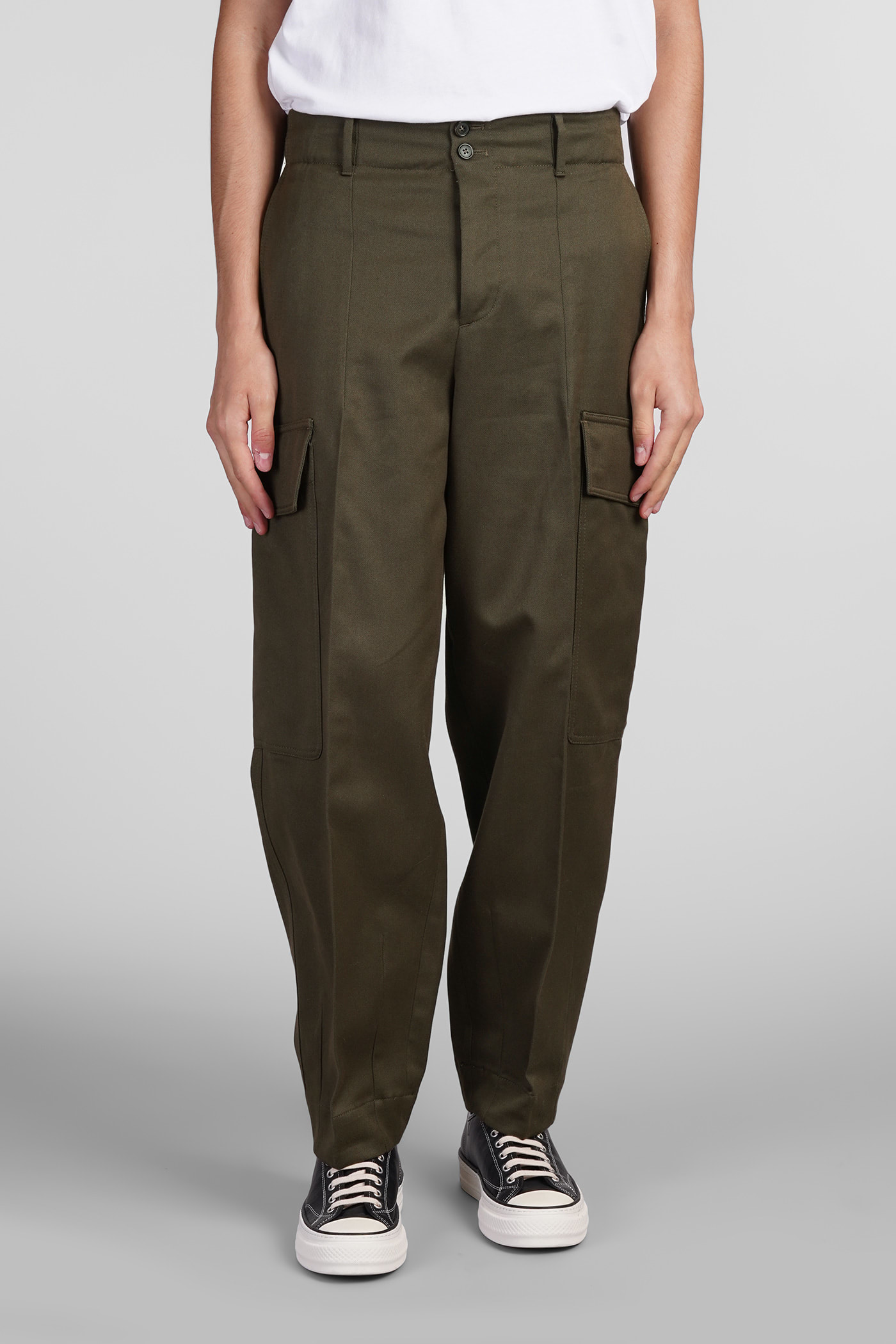 Shop Pt Torino Pants In Green Wool