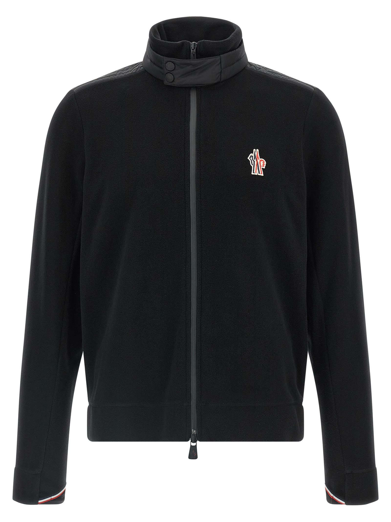 Moncler Grenoble Rainwear Insert Sweatshirt In Black